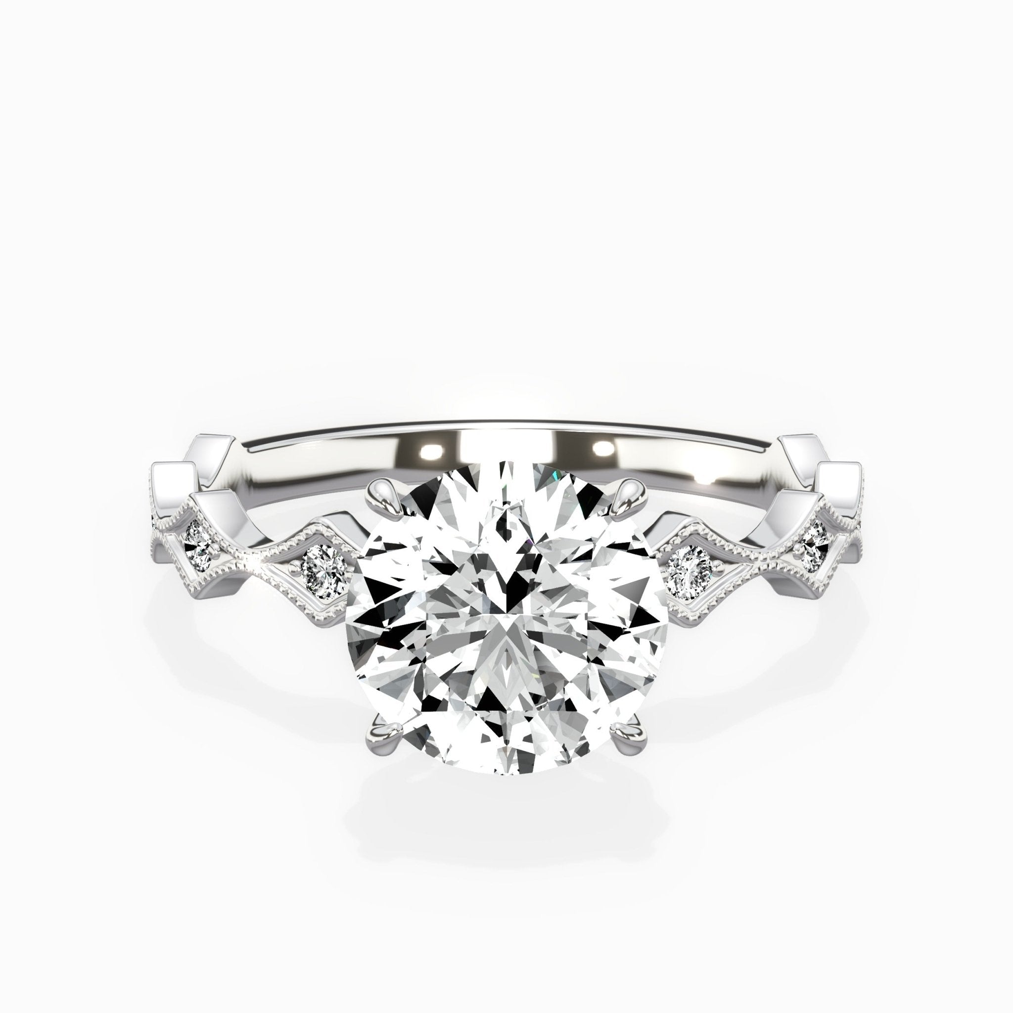 Timeless Solitaire Engagement Ring - The Better Diamonds