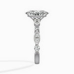 Timeless Vintage Style 1.85 ct Oval Engagement Ring in White Gold - The Better Diamonds