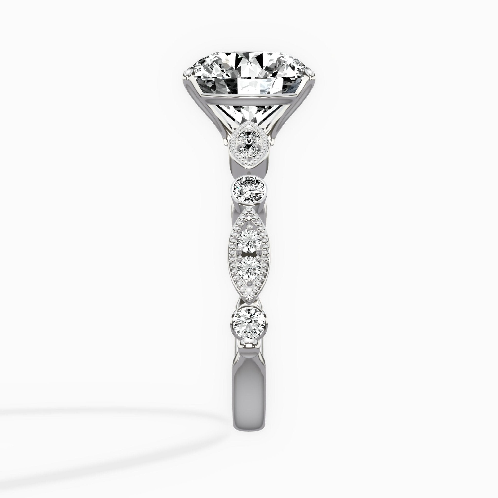 Timeless Vintage Style Engagement Ring - The Better Diamonds