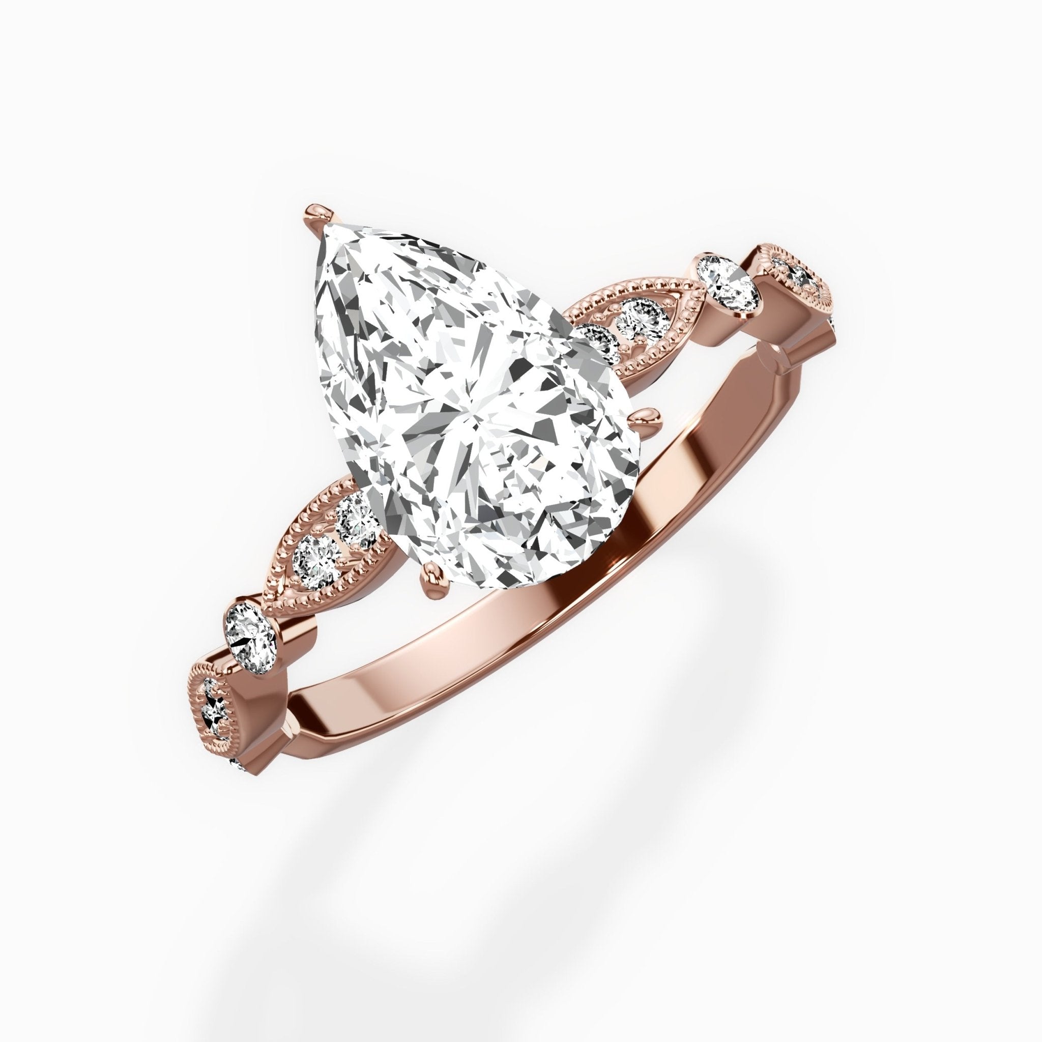 Timeless Vintage Style Engagement Ring - The Better Diamonds