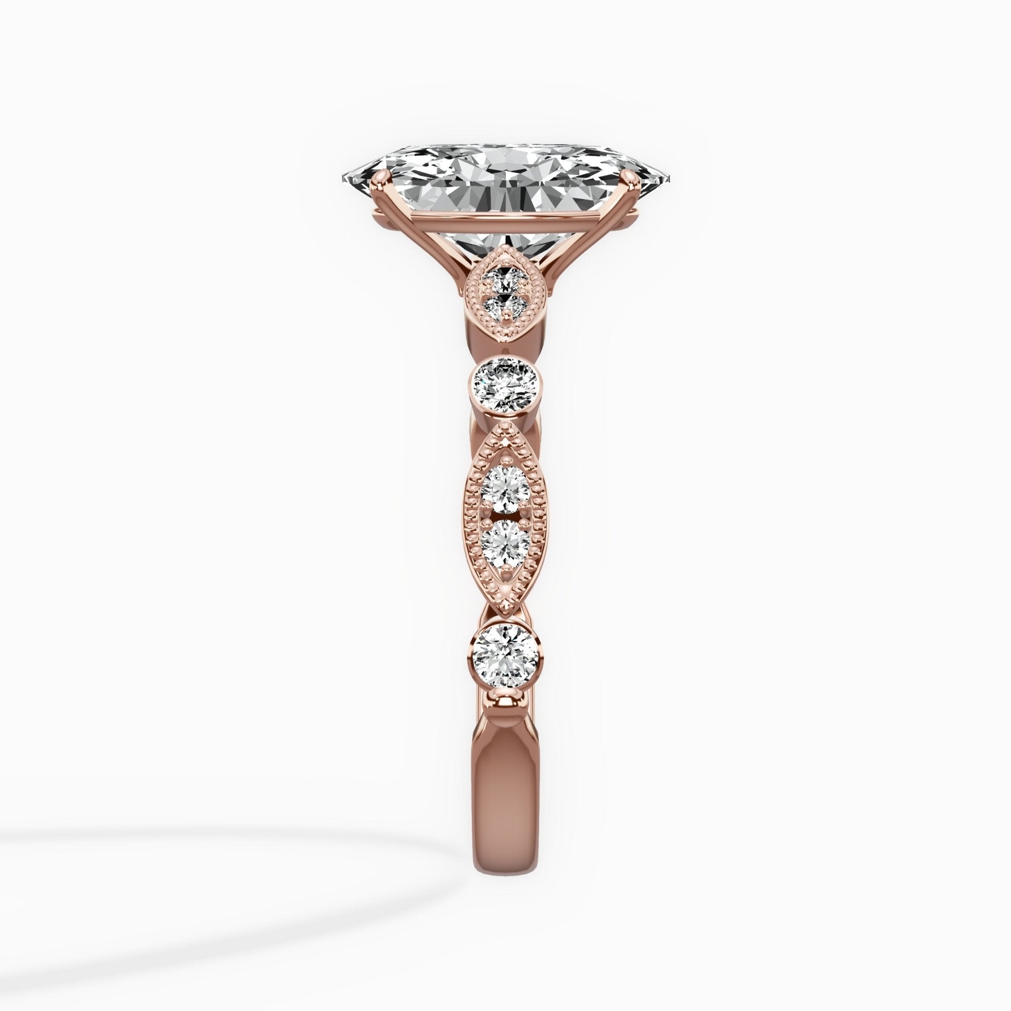 Timeless Vintage Style Engagement Ring - The Better Diamonds