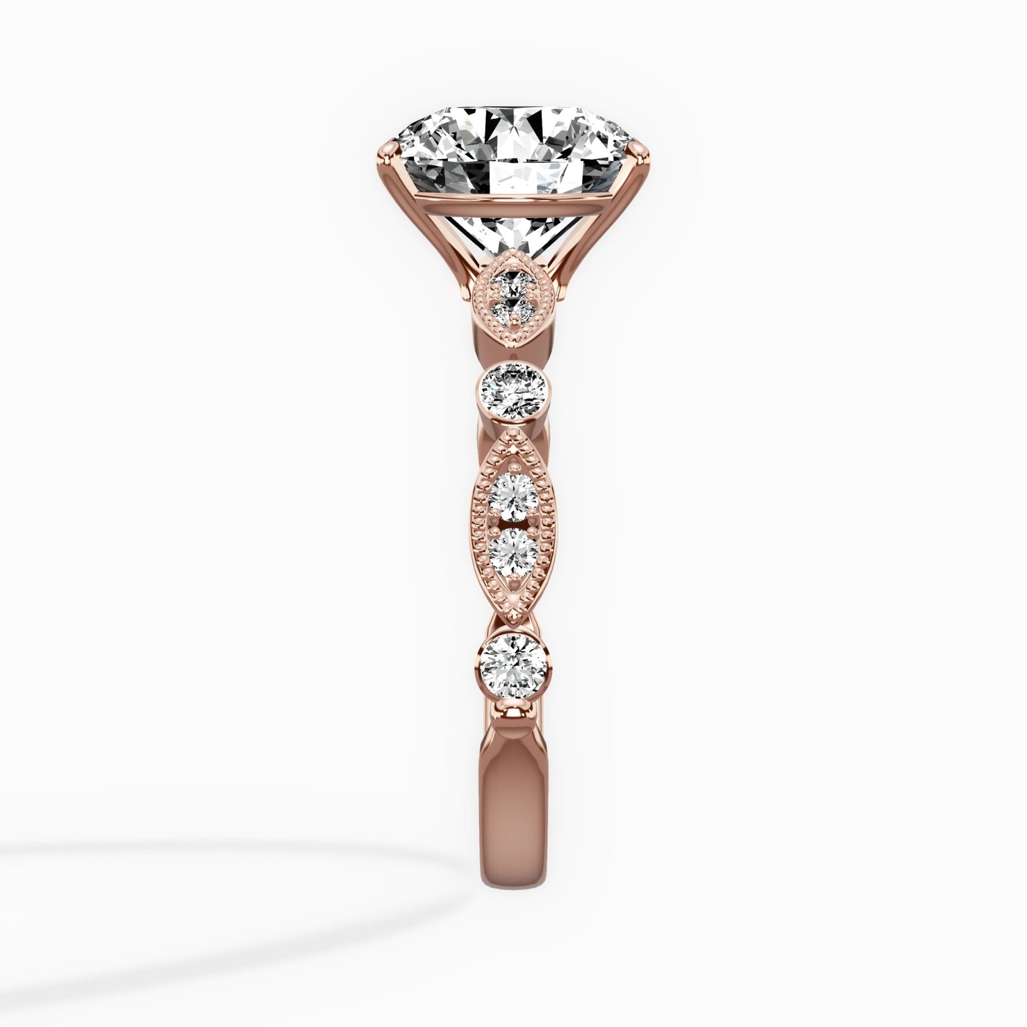 Timeless Vintage Style Engagement Ring - The Better Diamonds