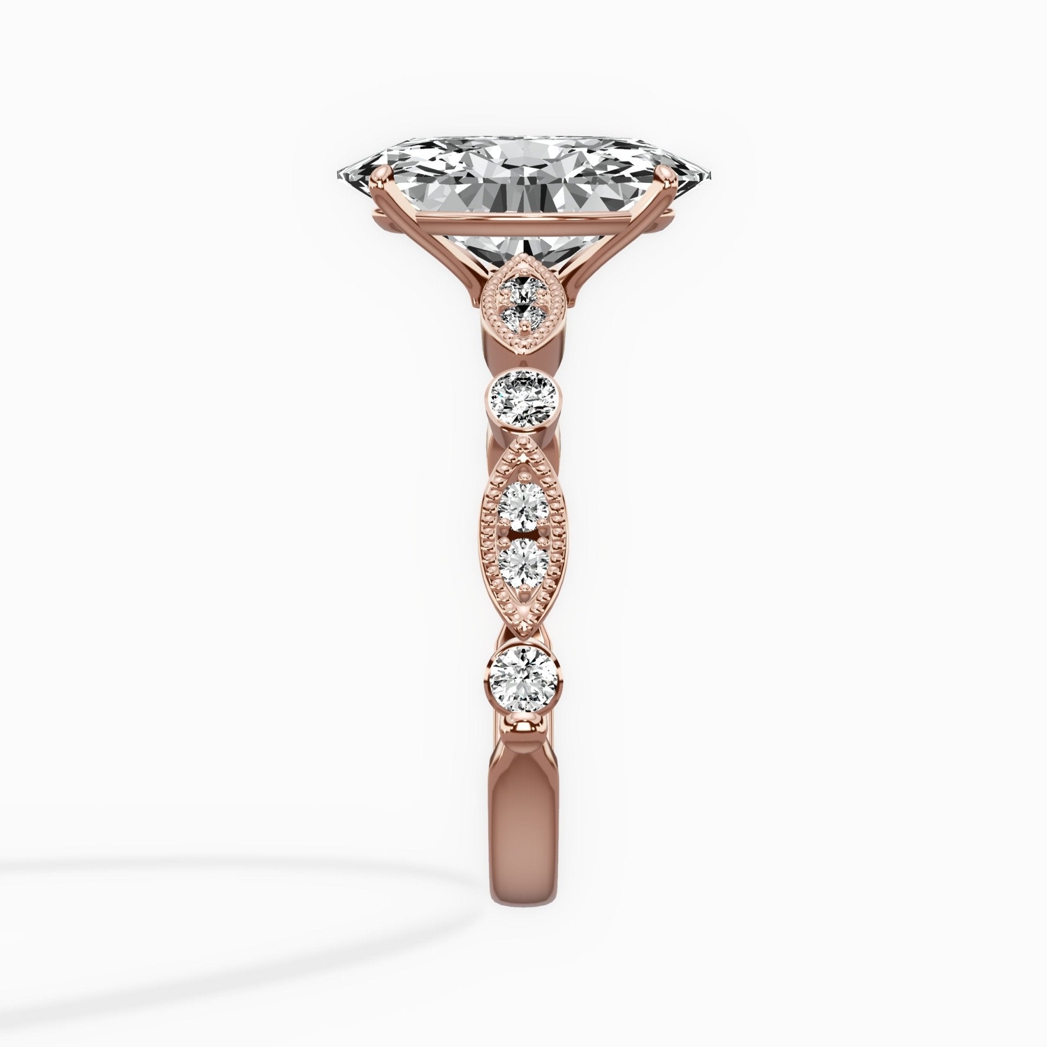 Timeless Vintage Style Engagement Ring - The Better Diamonds