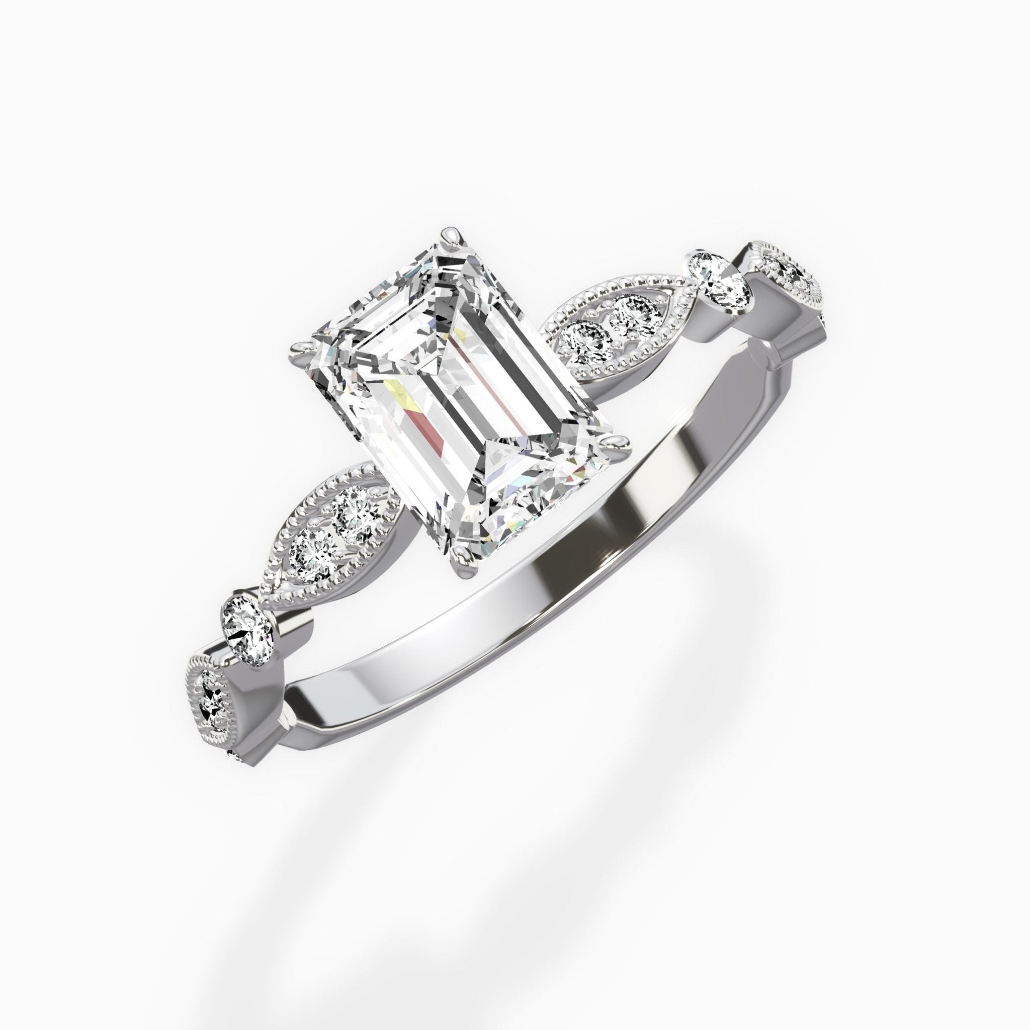 Timeless Vintage Style Engagement Ring - The Better Diamonds