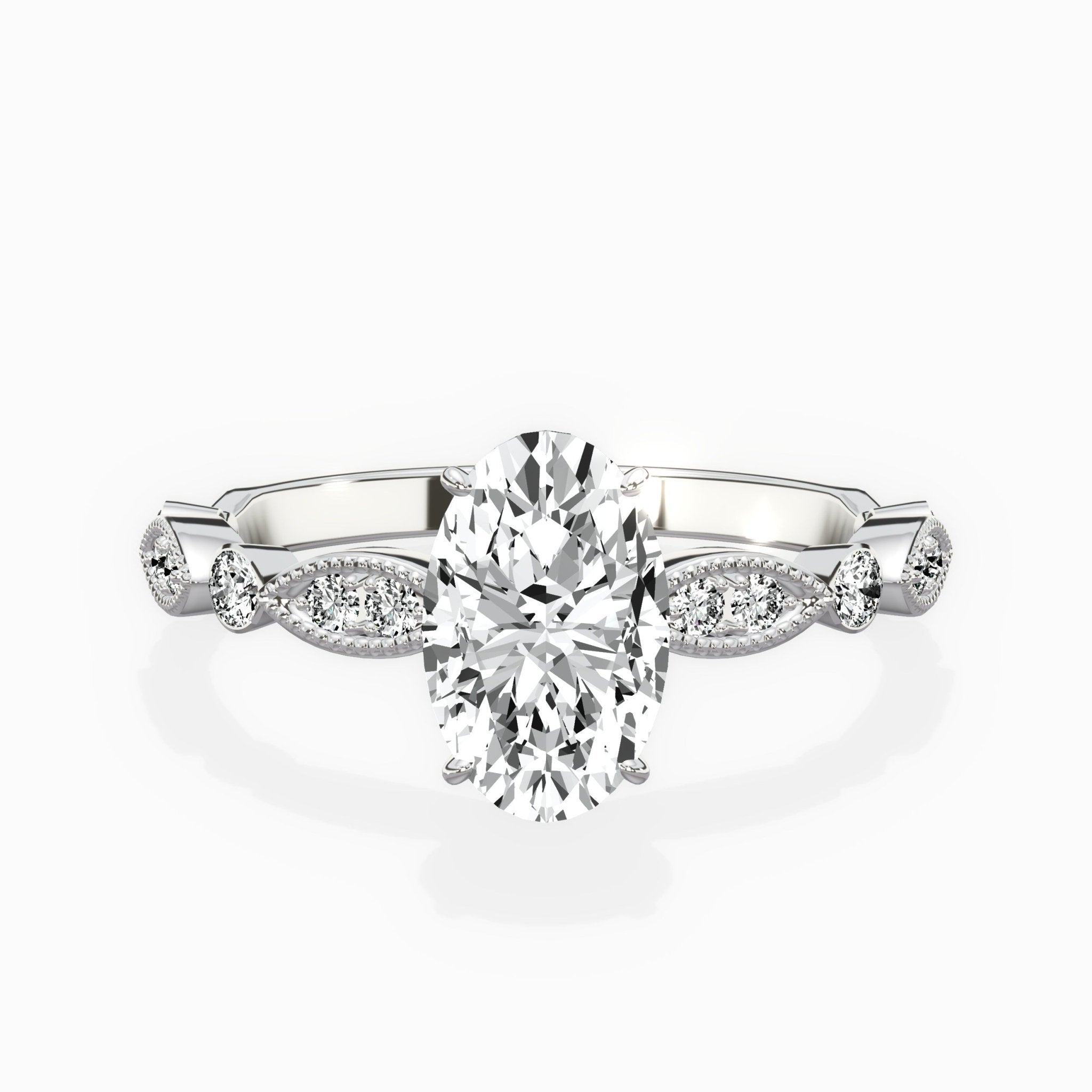 Timeless Vintage Style Engagement Ring - The Better Diamonds