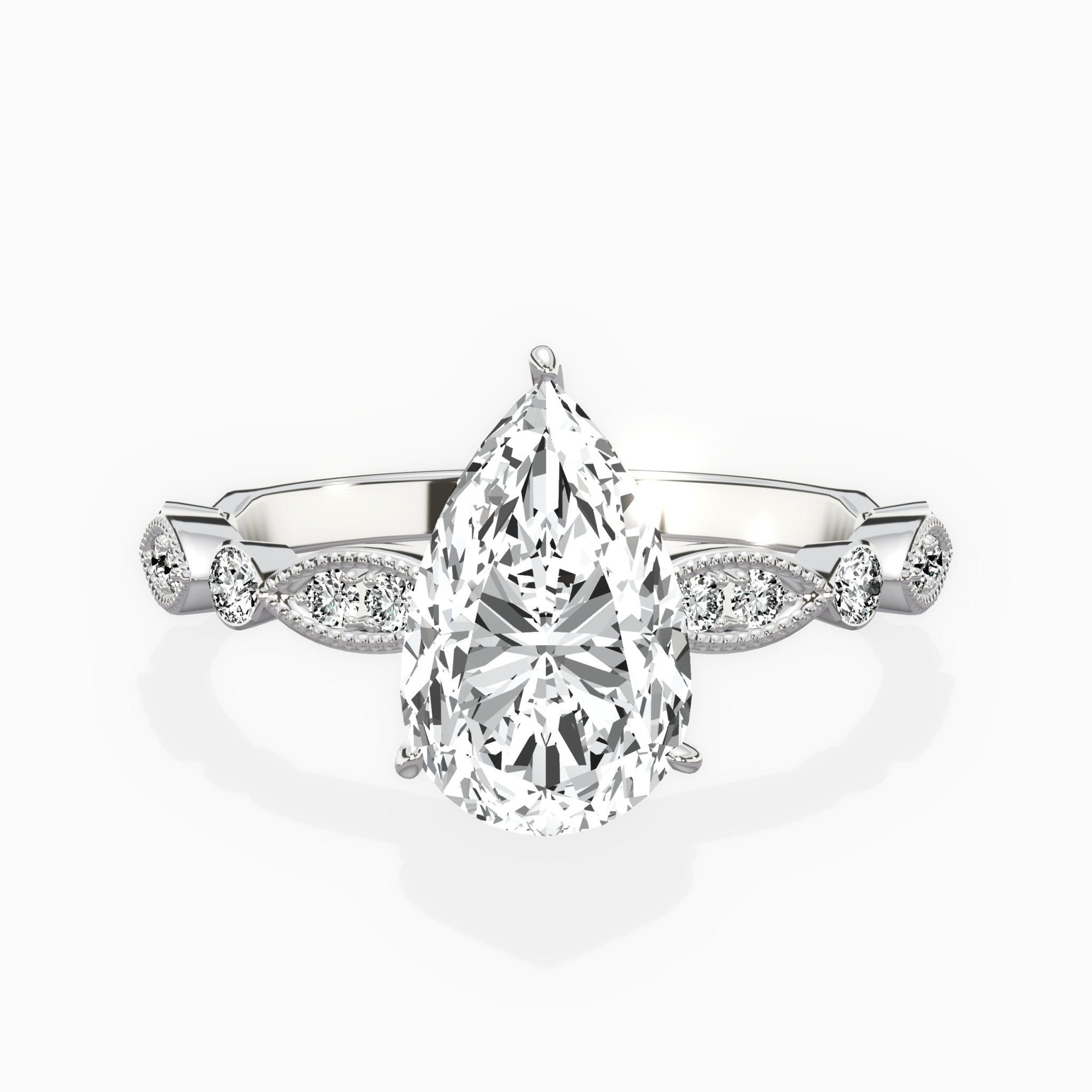 Timeless Vintage Style Engagement Ring - The Better Diamonds