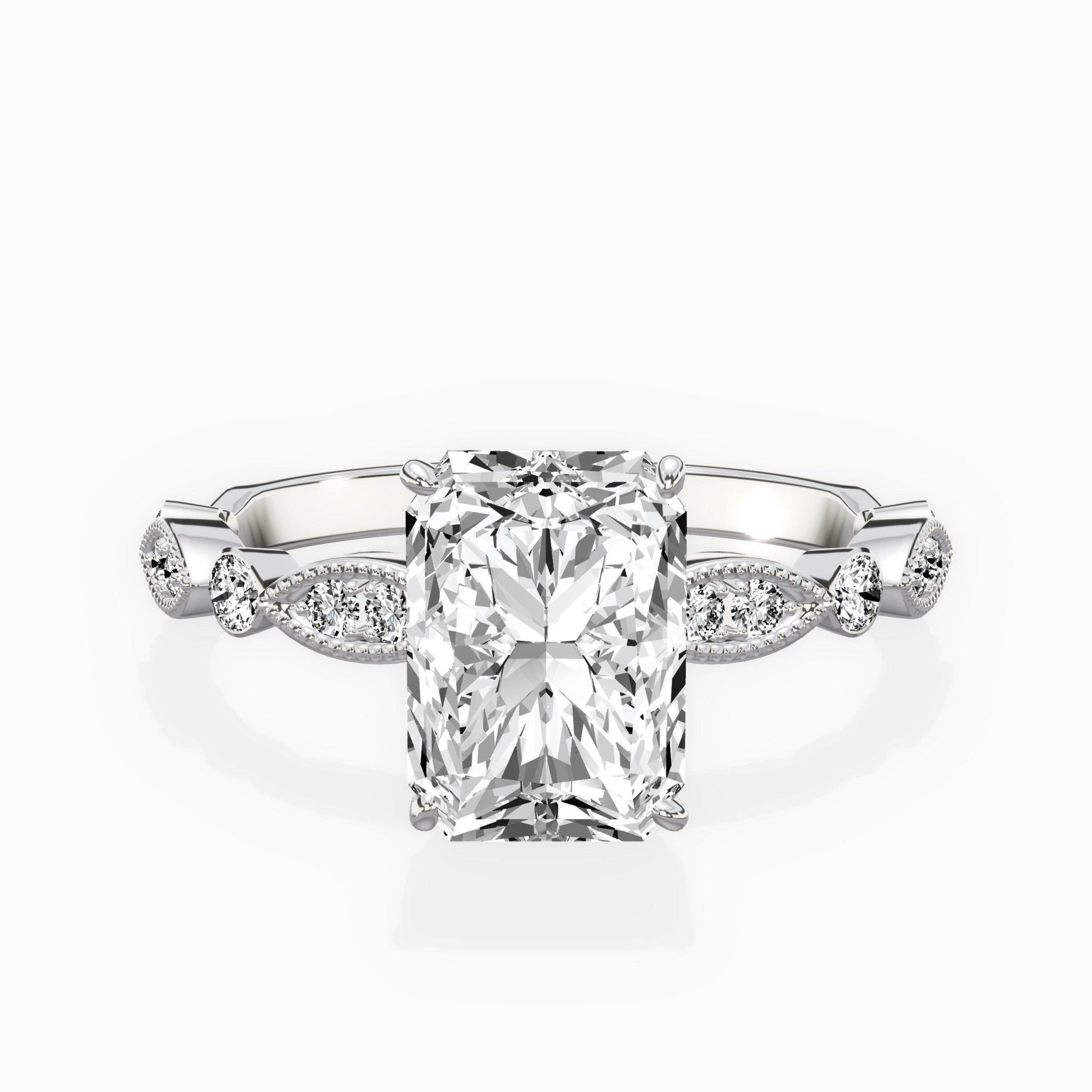 Timeless Vintage Style Engagement Ring - The Better Diamonds