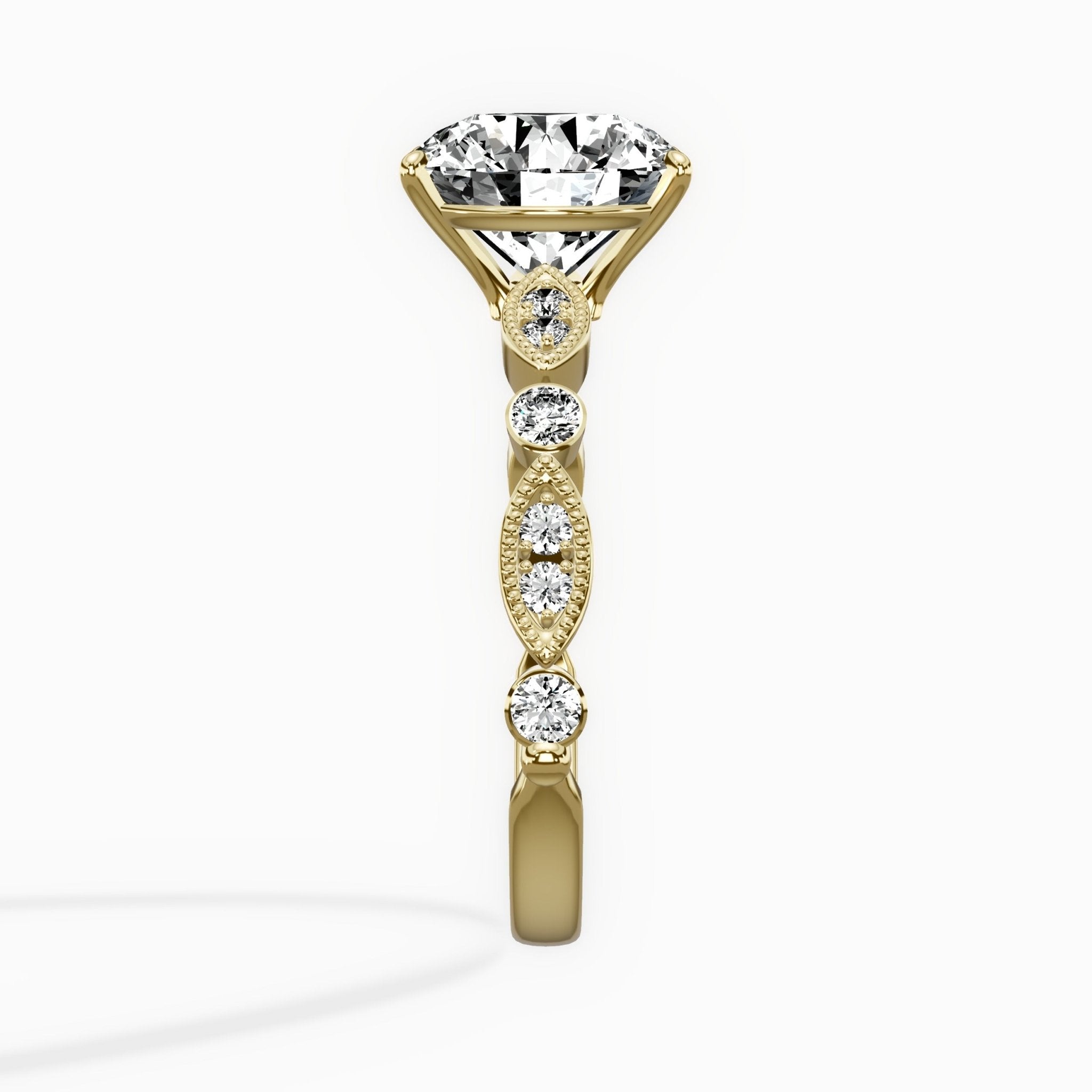 Timeless Vintage Style Engagement Ring - The Better Diamonds