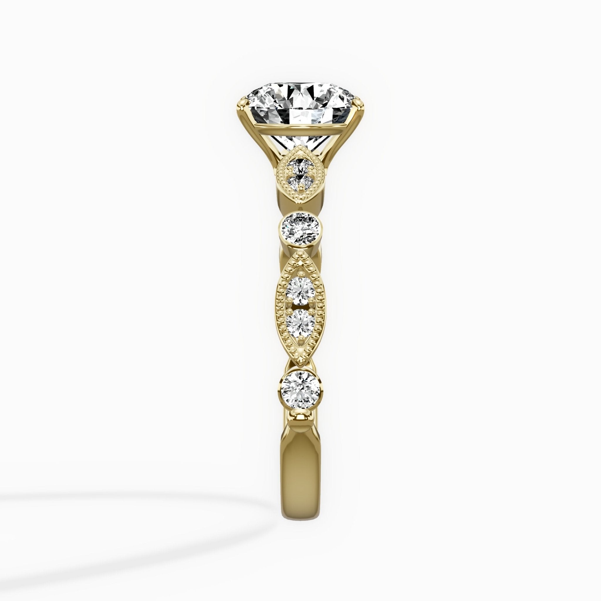Timeless Vintage Style Engagement Ring - The Better Diamonds