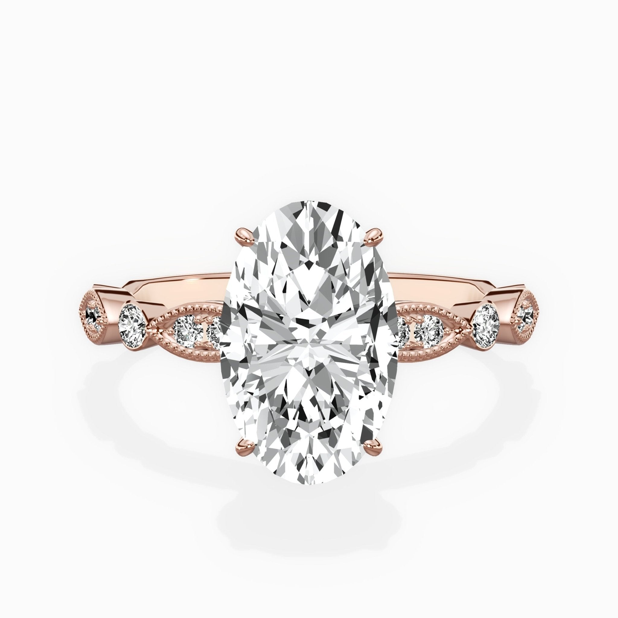 Timeless Vintage Style Engagement Ring - The Better Diamonds