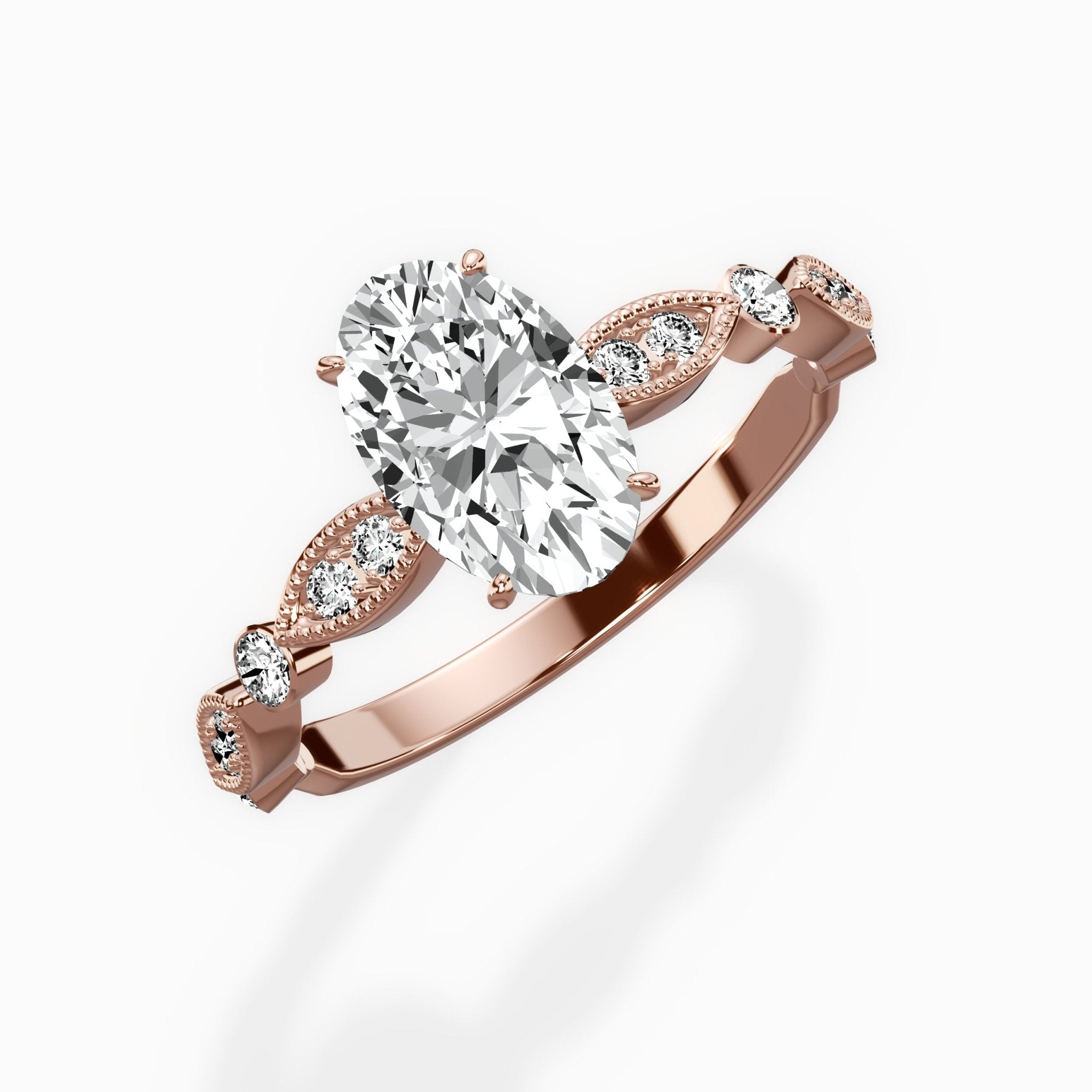 Timeless Vintage Style Engagement Ring - The Better Diamonds