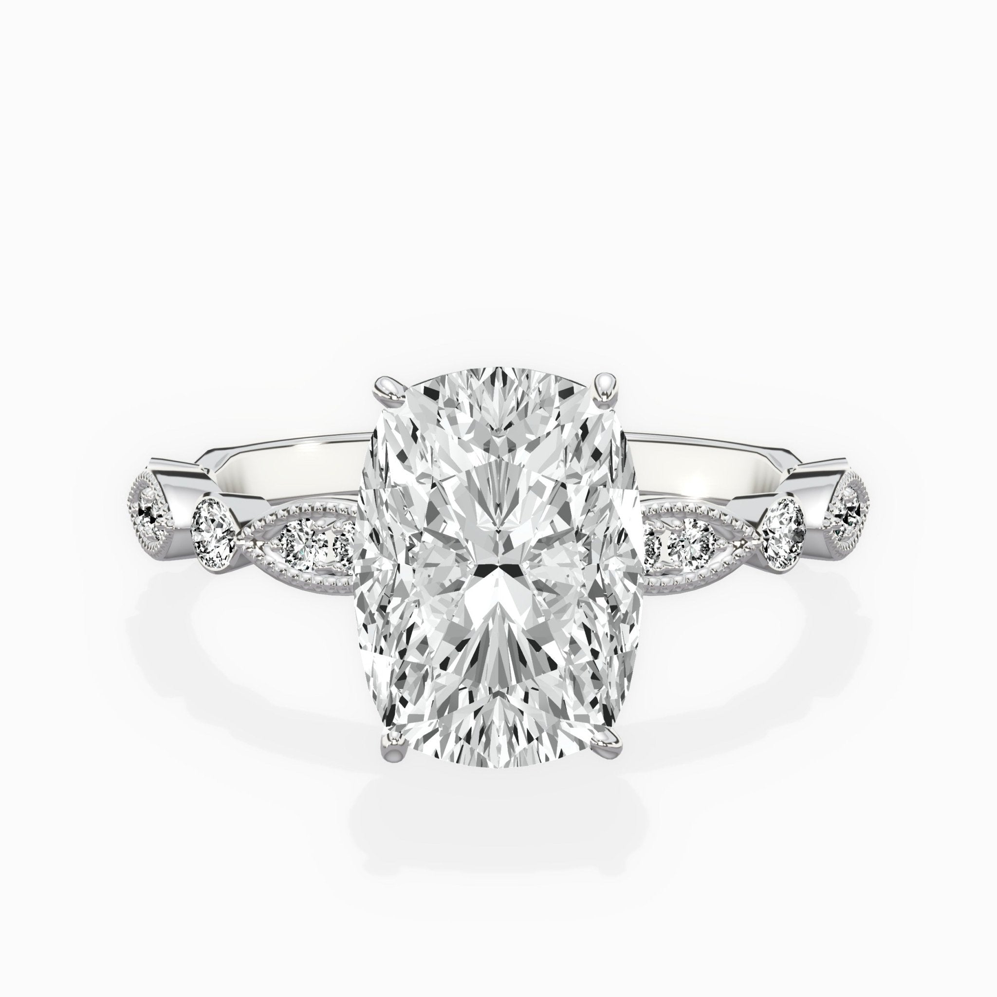 Timeless Vintage Style Engagement Ring - The Better Diamonds