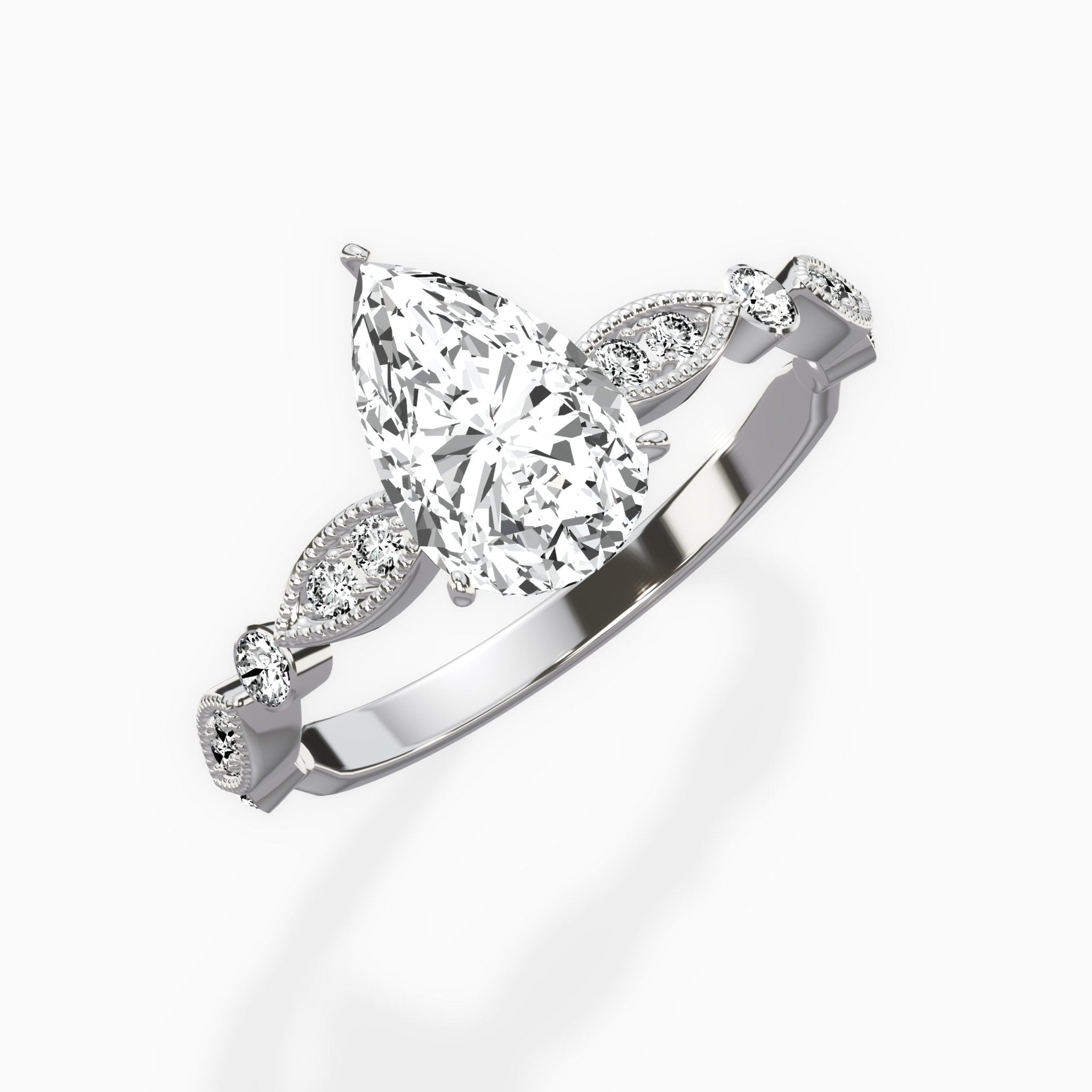 Timeless Vintage Style Engagement Ring - The Better Diamonds