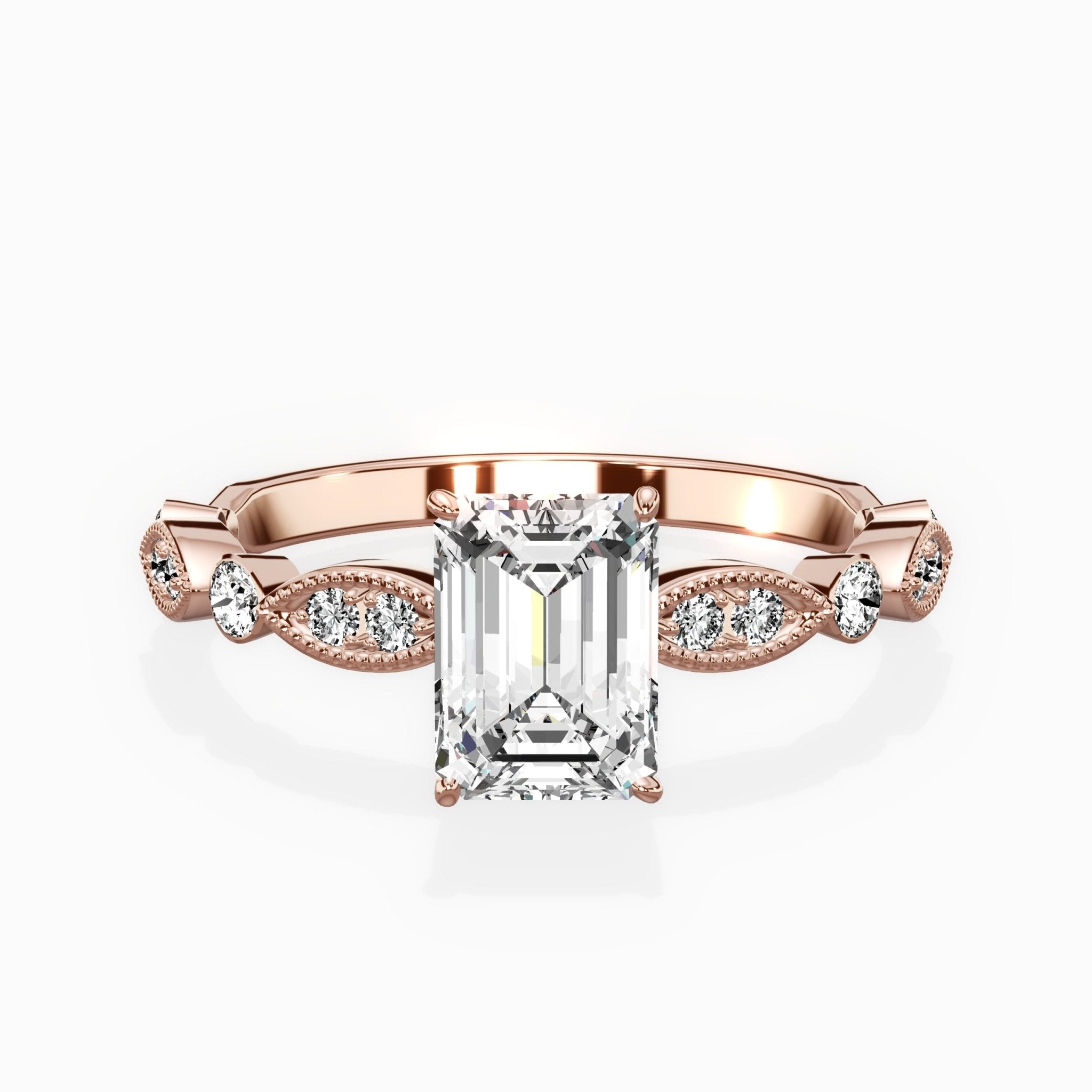Timeless Vintage Style Engagement Ring - The Better Diamonds