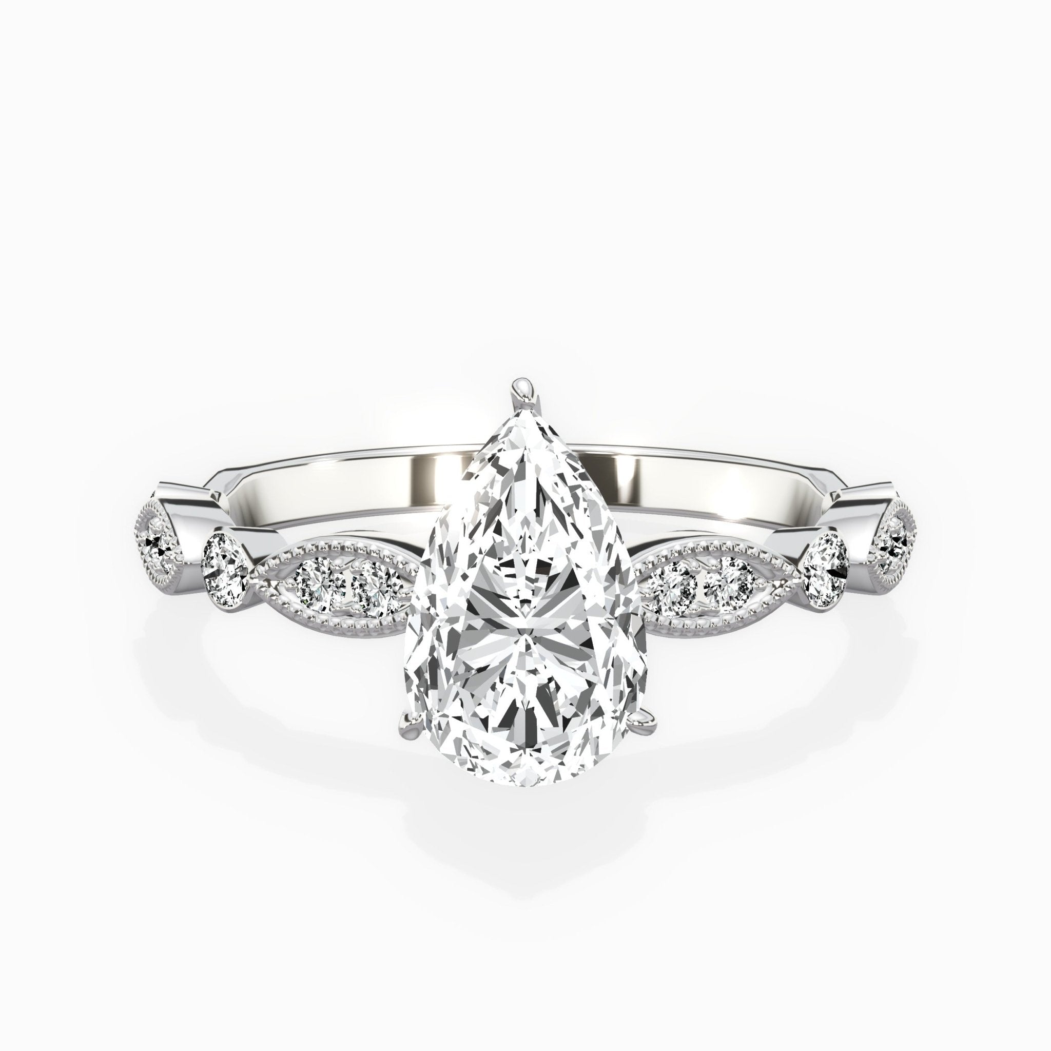Timeless Vintage Style Engagement Ring - The Better Diamonds