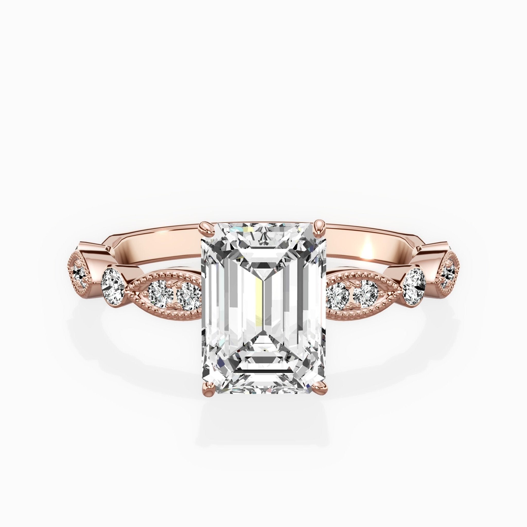 Timeless Vintage Style Engagement Ring - The Better Diamonds