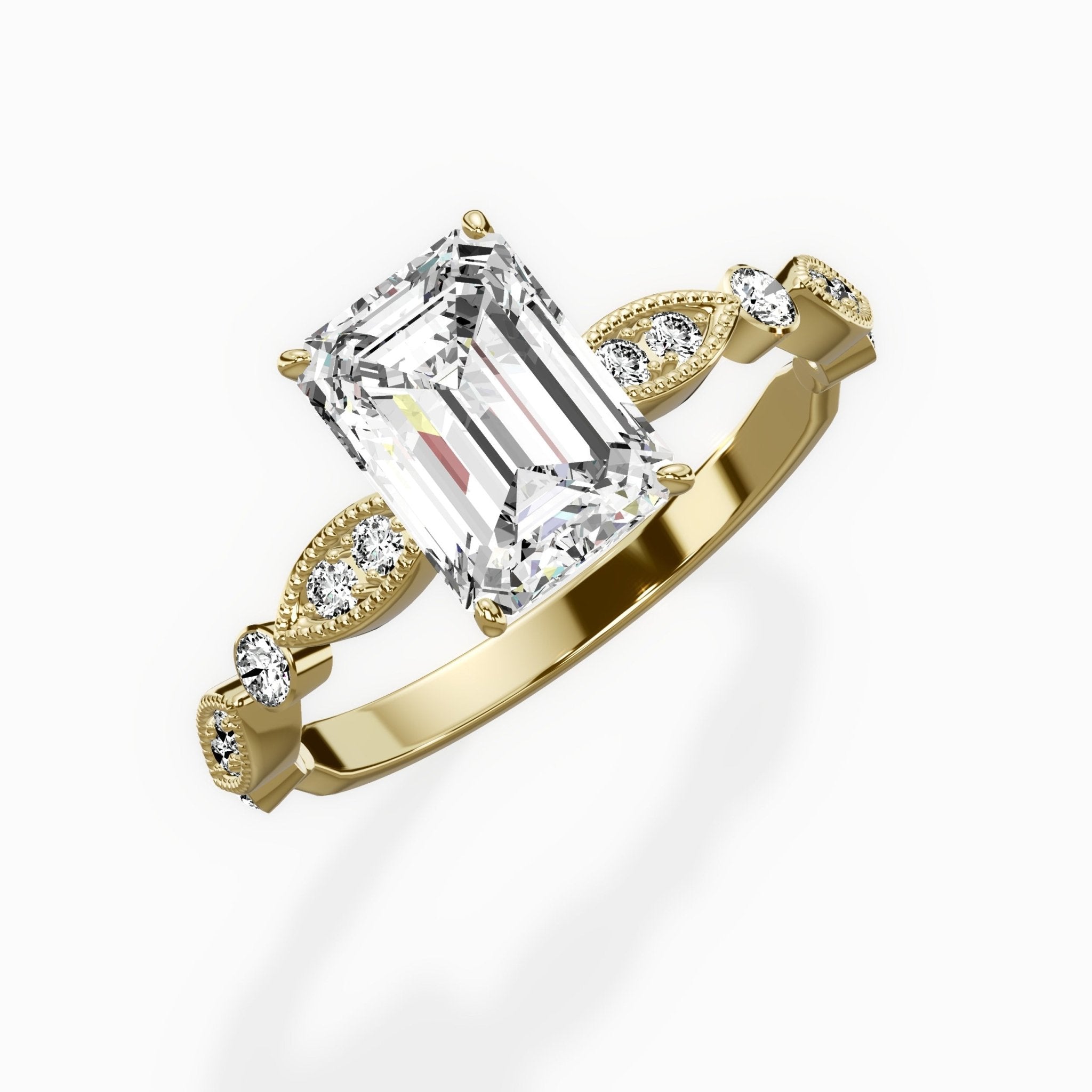 Timeless Vintage Style Engagement Ring - The Better Diamonds