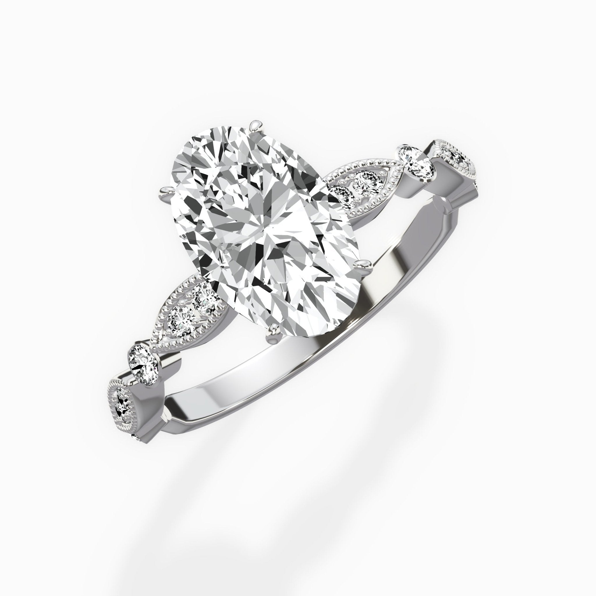 Timeless Vintage Style Engagement Ring - The Better Diamonds