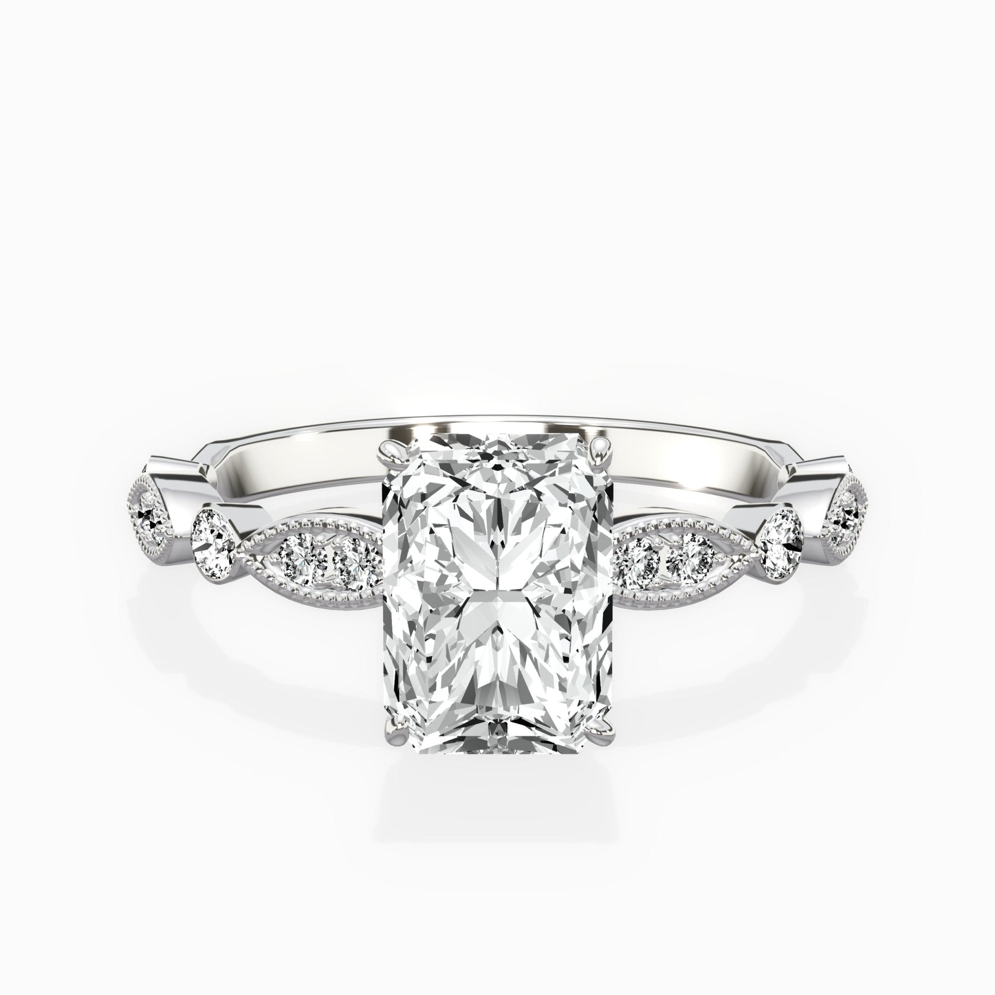Timeless Vintage Style Engagement Ring - The Better Diamonds