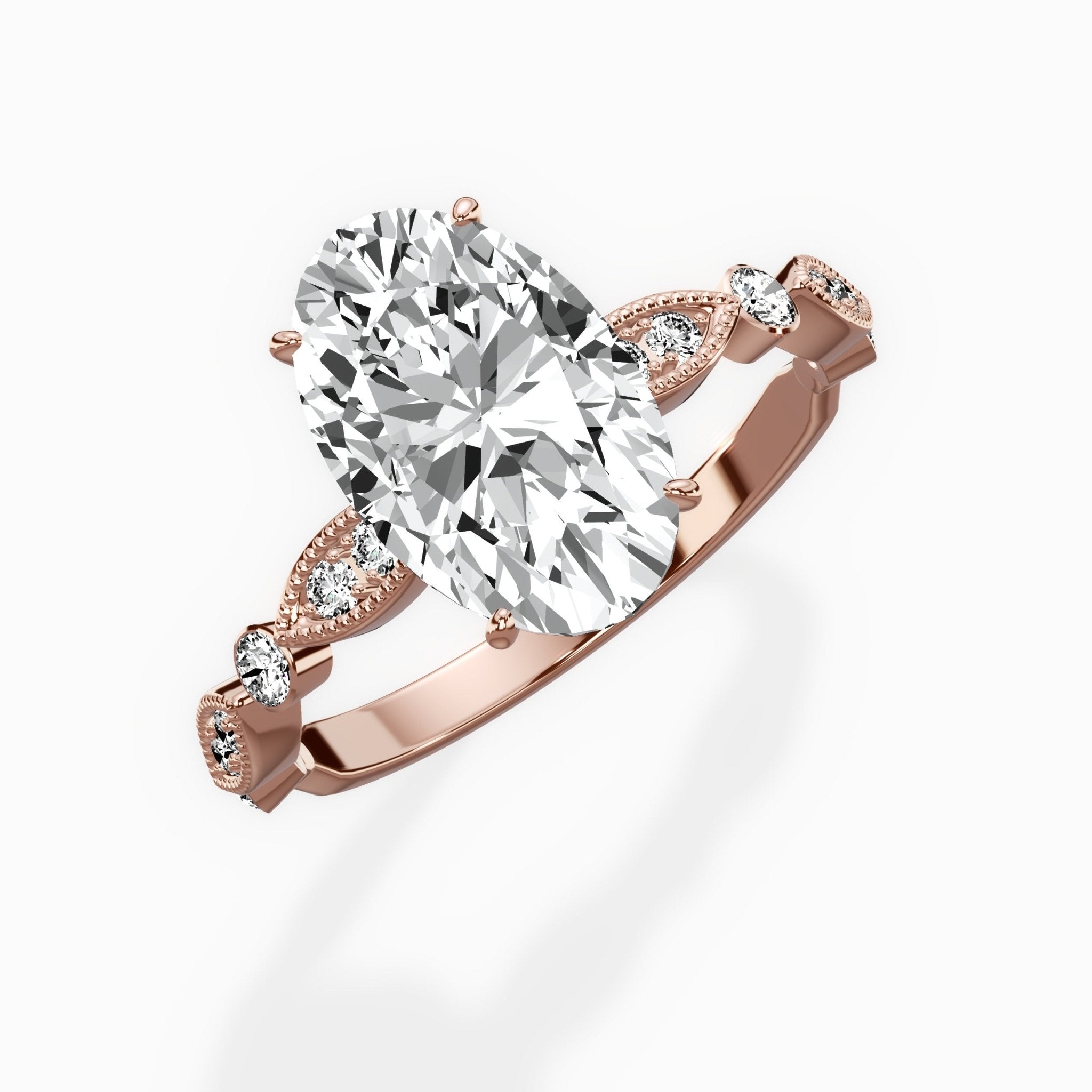 Timeless Vintage Style Engagement Ring - The Better Diamonds