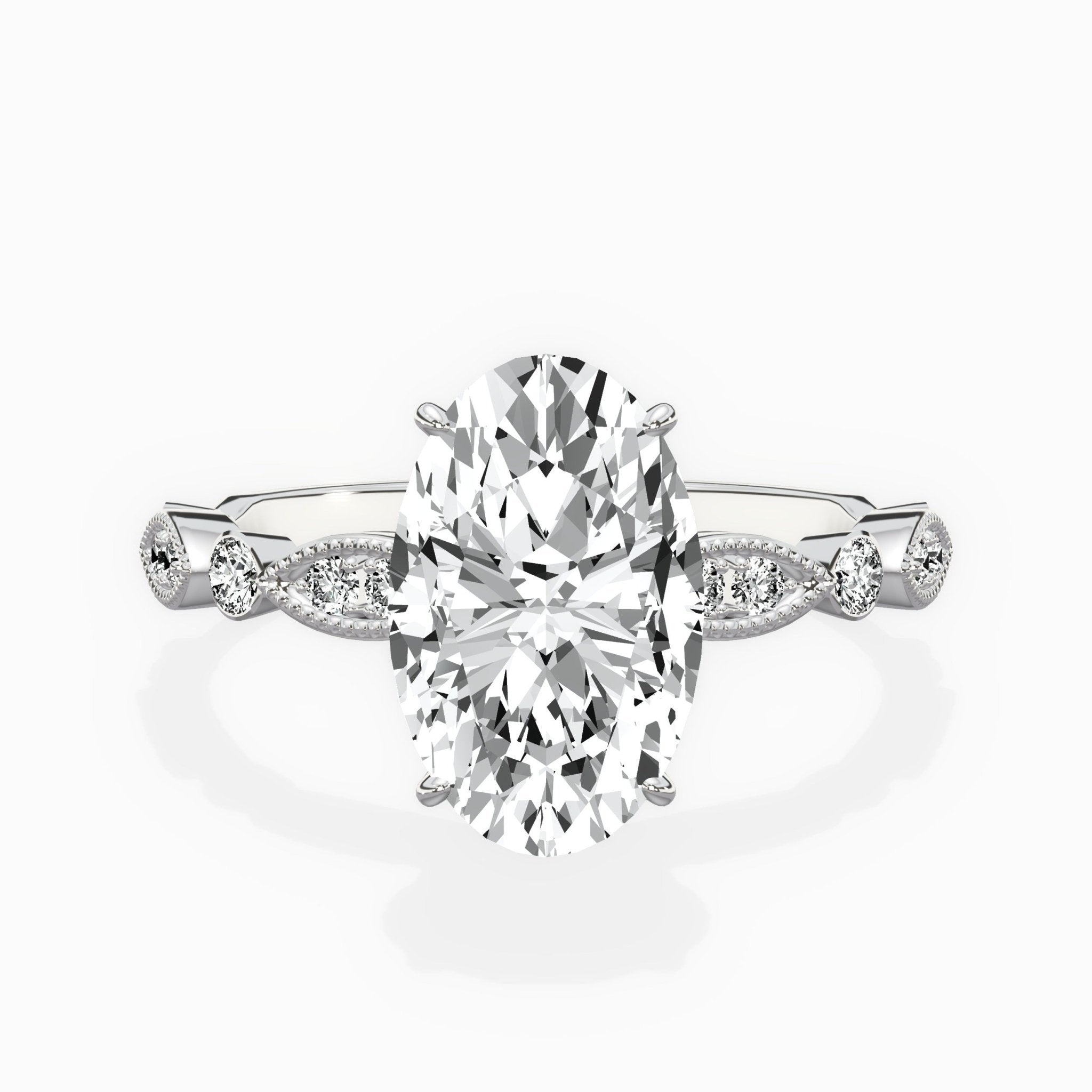 Timeless Vintage Style Engagement Ring - The Better Diamonds