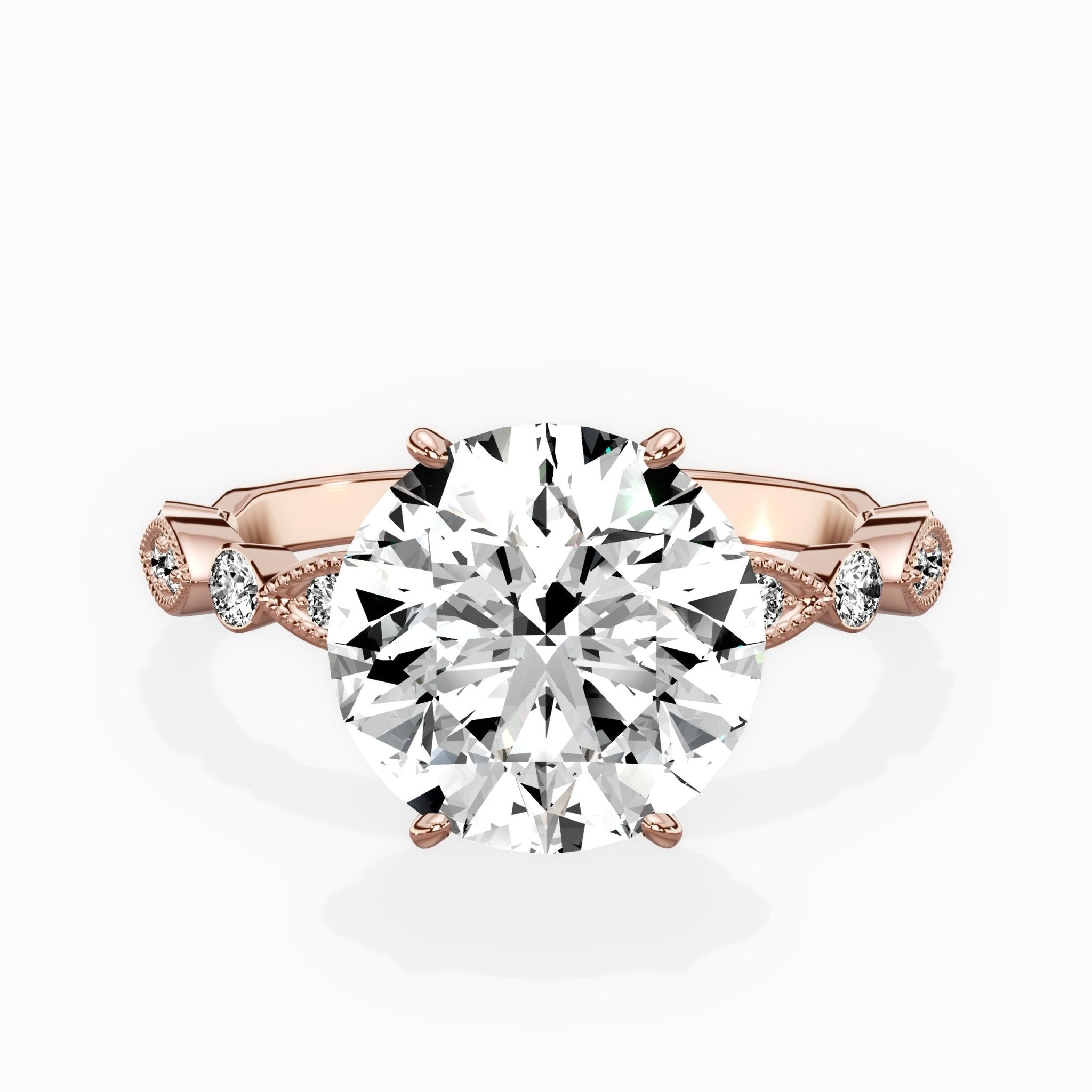 Timeless Vintage Style Engagement Ring - The Better Diamonds