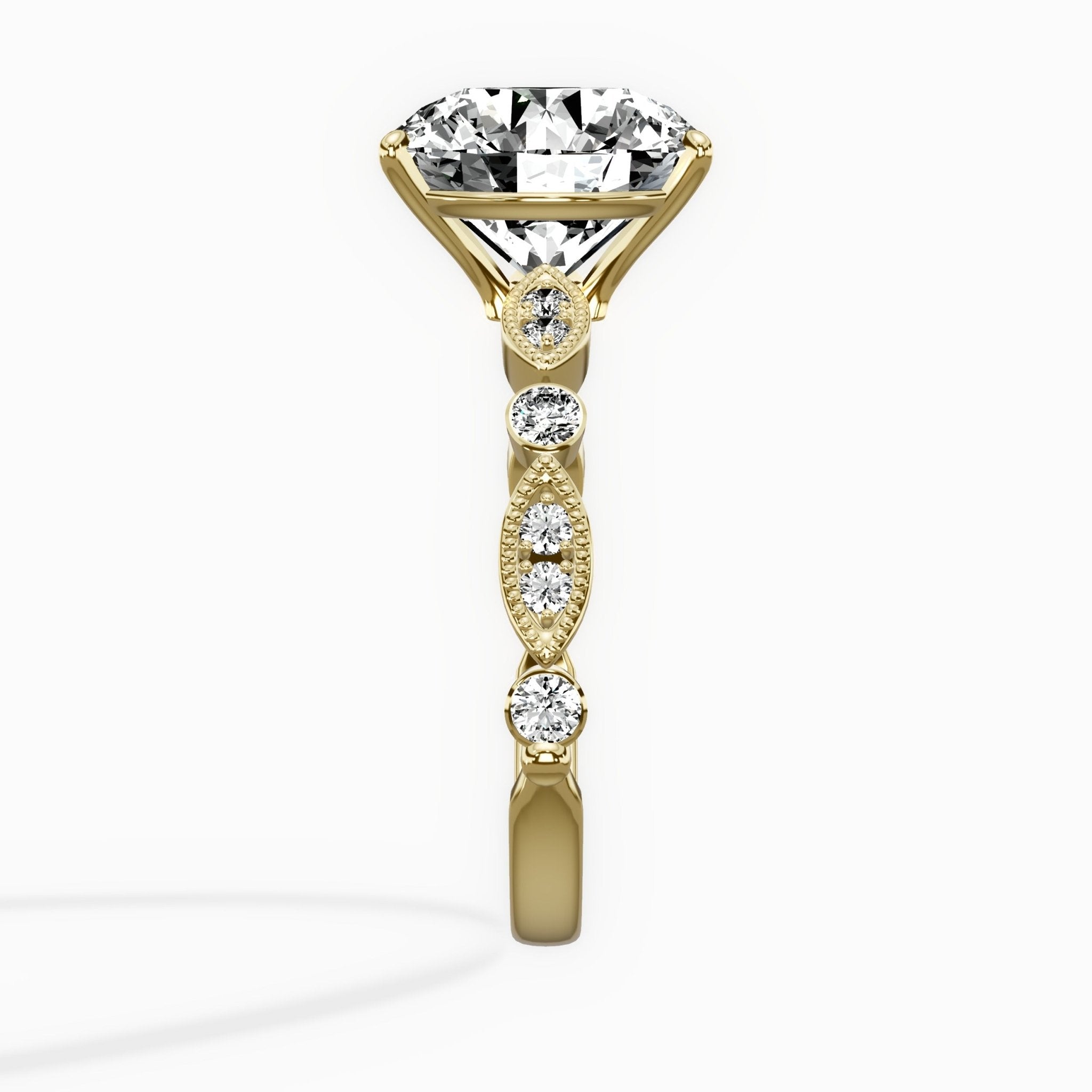 Timeless Vintage Style Engagement Ring - The Better Diamonds