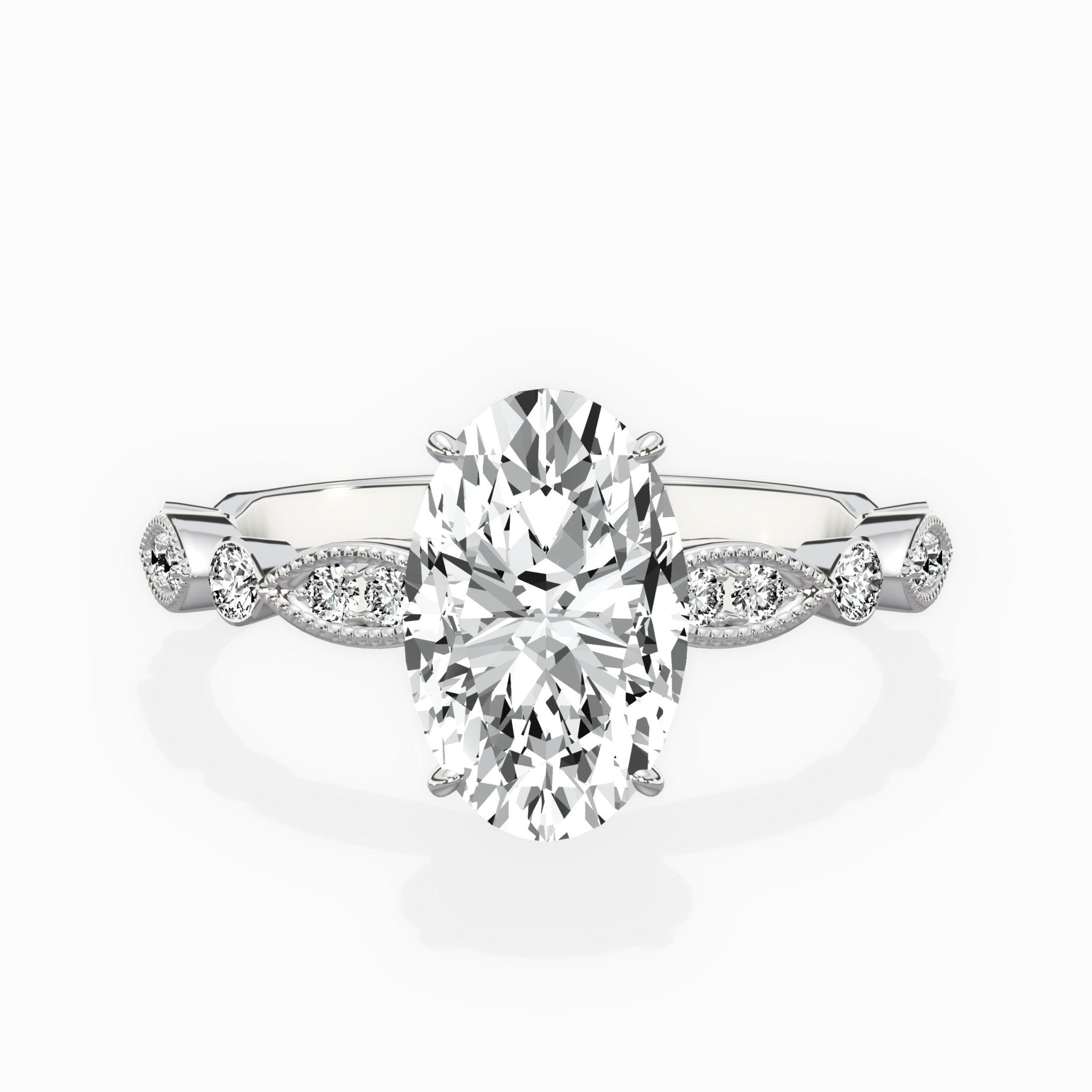 Timeless Vintage Style Engagement Ring - The Better Diamonds