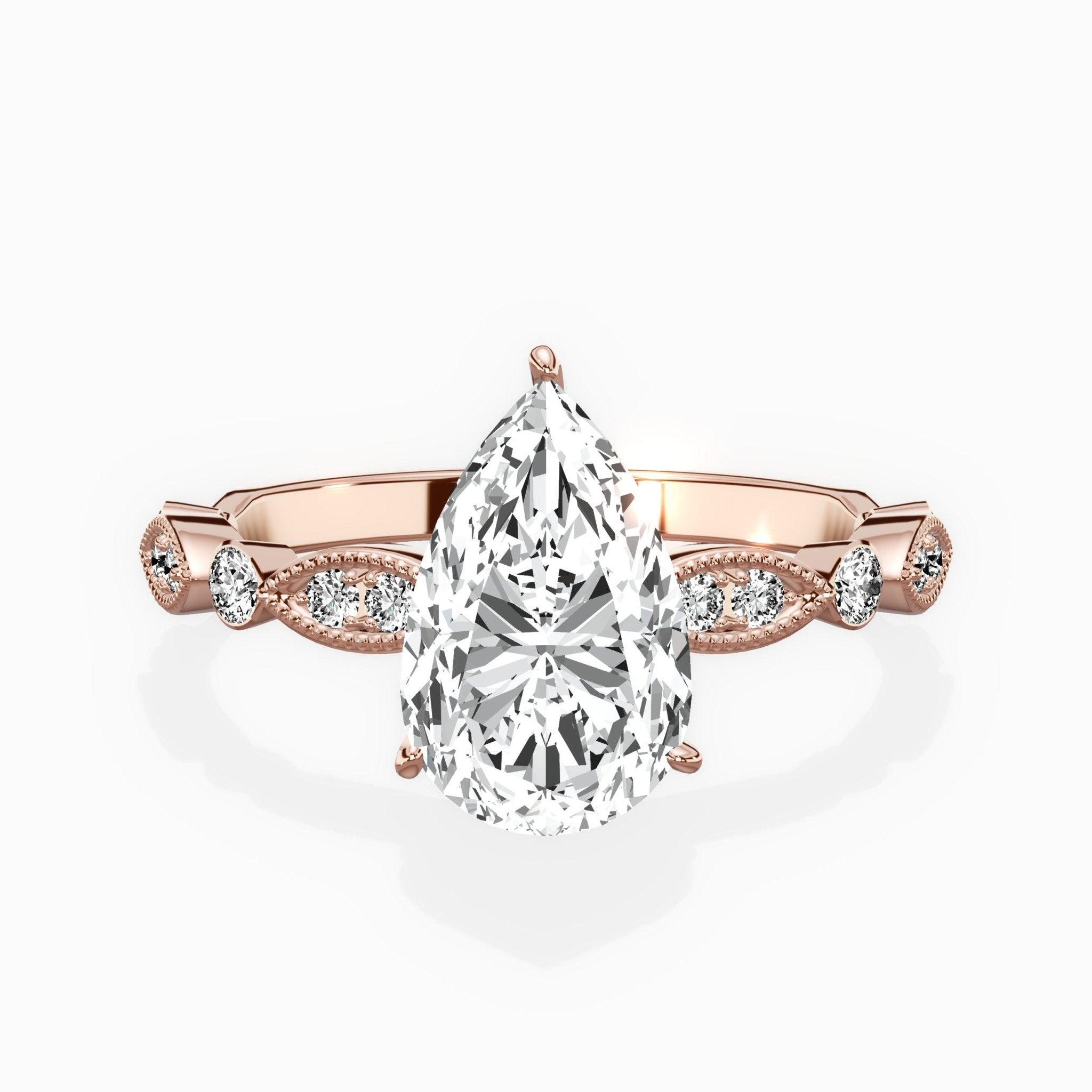 Timeless Vintage Style Engagement Ring - The Better Diamonds