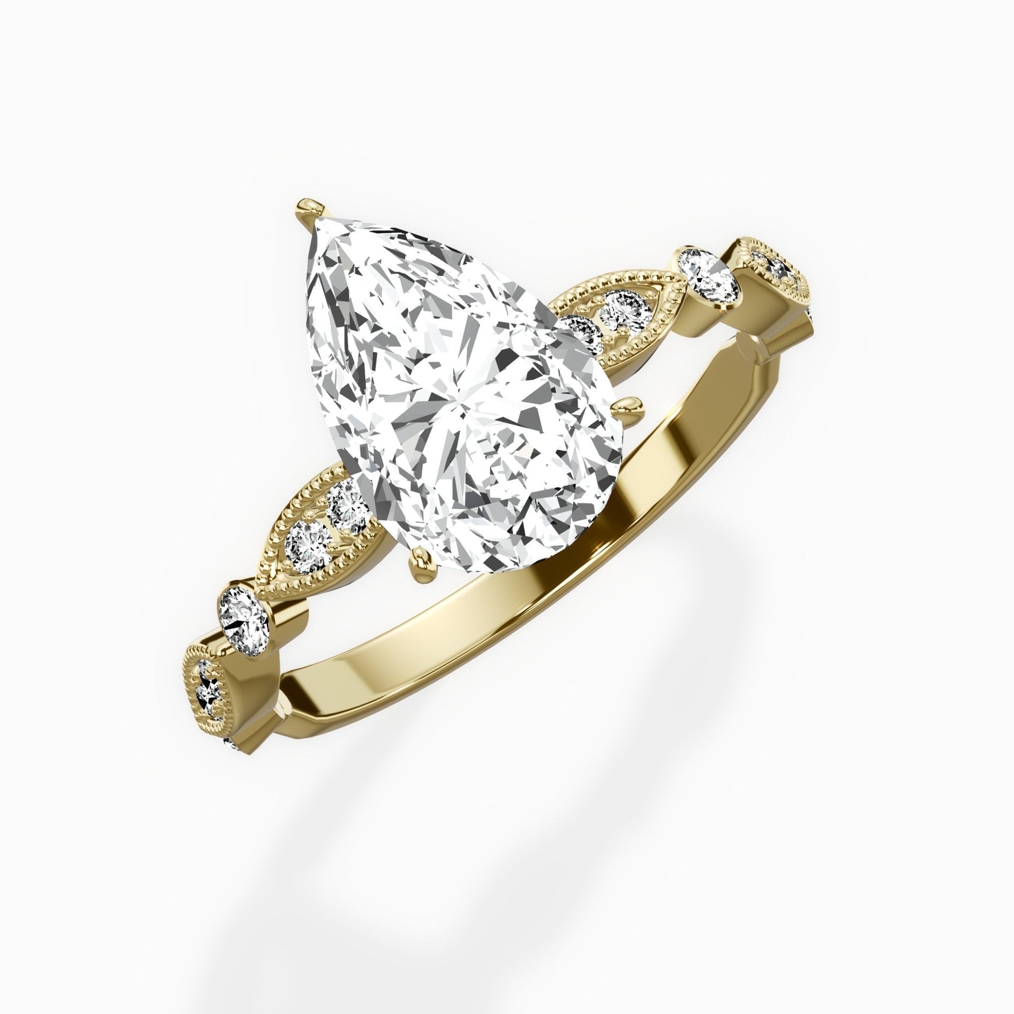 Timeless Vintage Style Engagement Ring - The Better Diamonds
