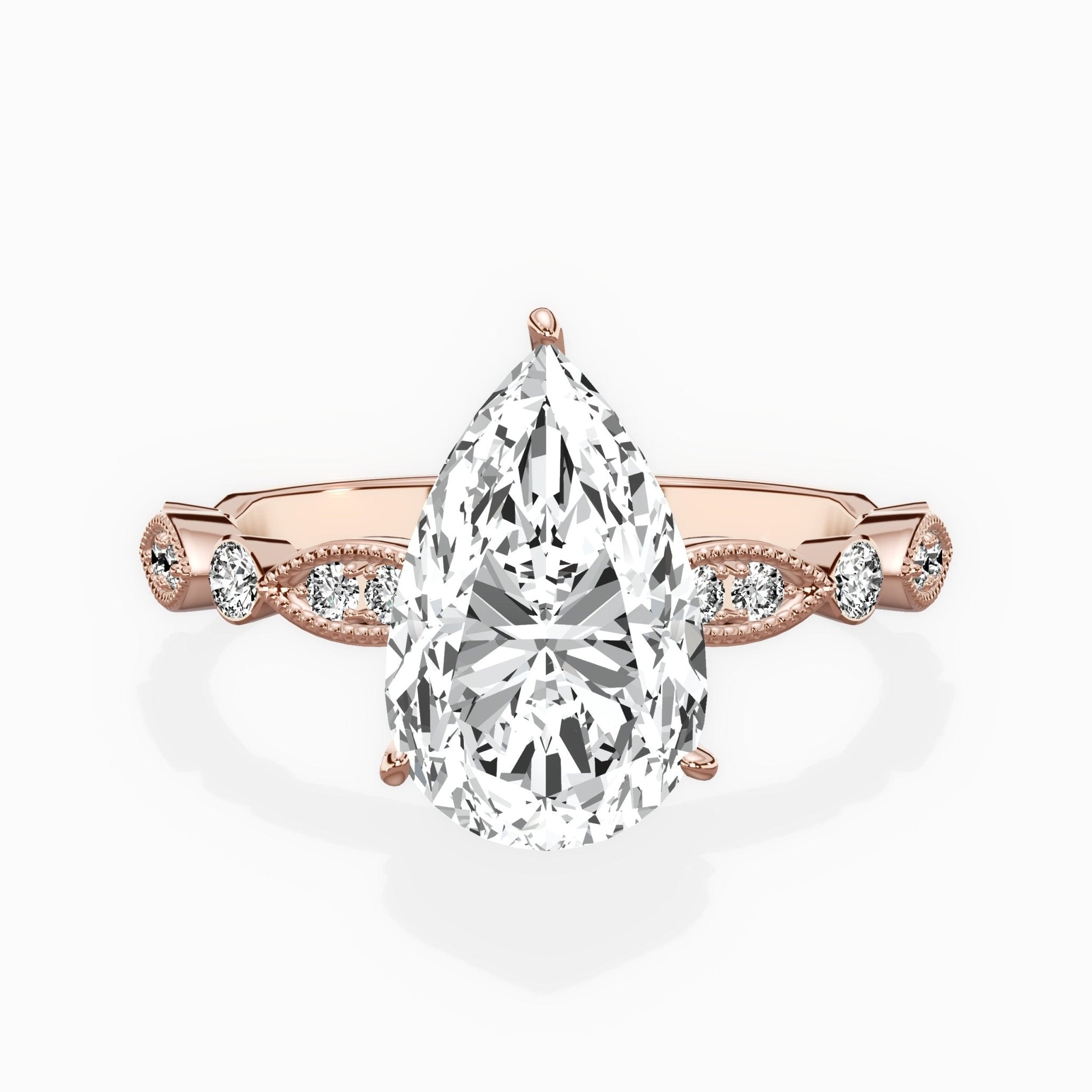 Timeless Vintage Style Engagement Ring - The Better Diamonds