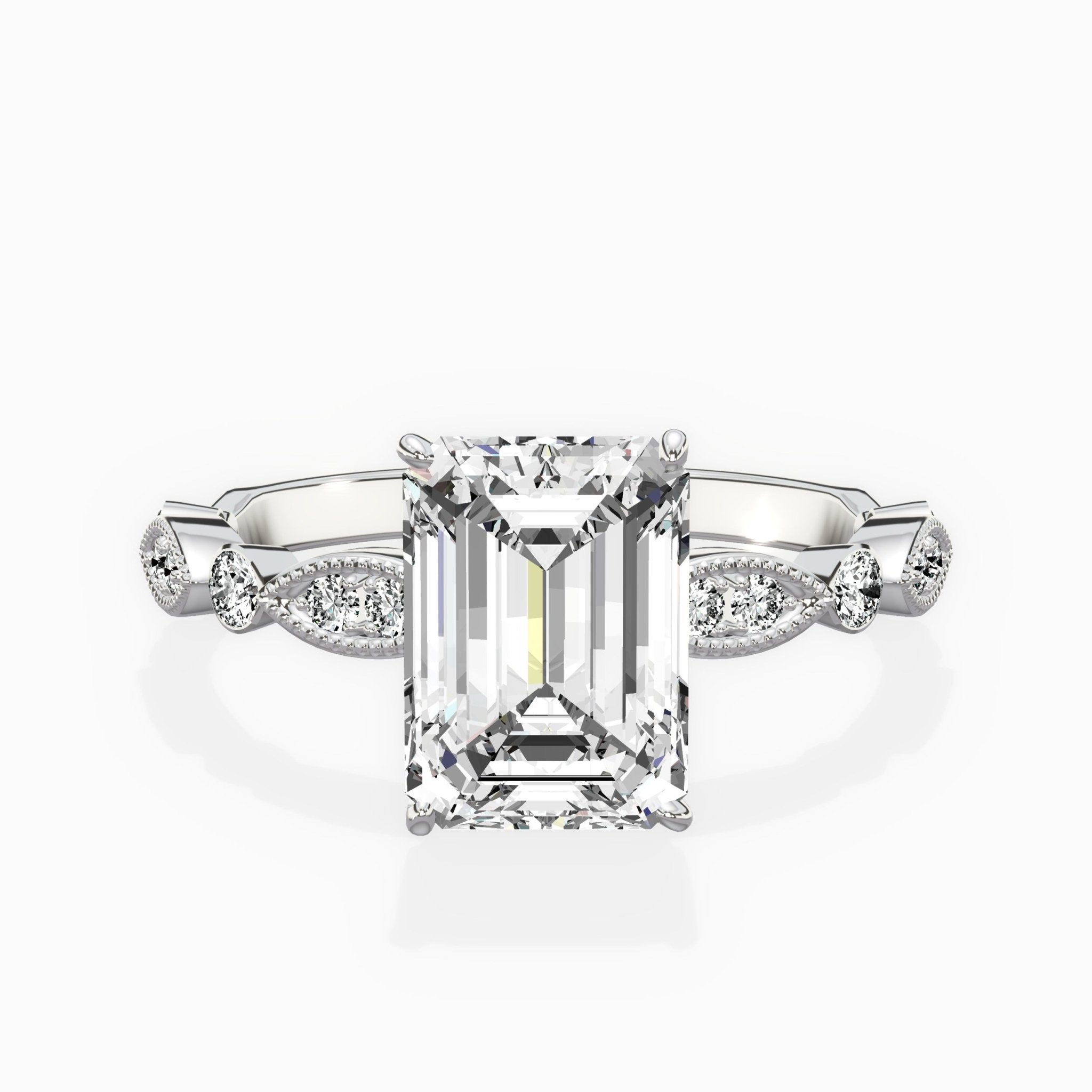 Timeless Vintage Style Engagement Ring - The Better Diamonds