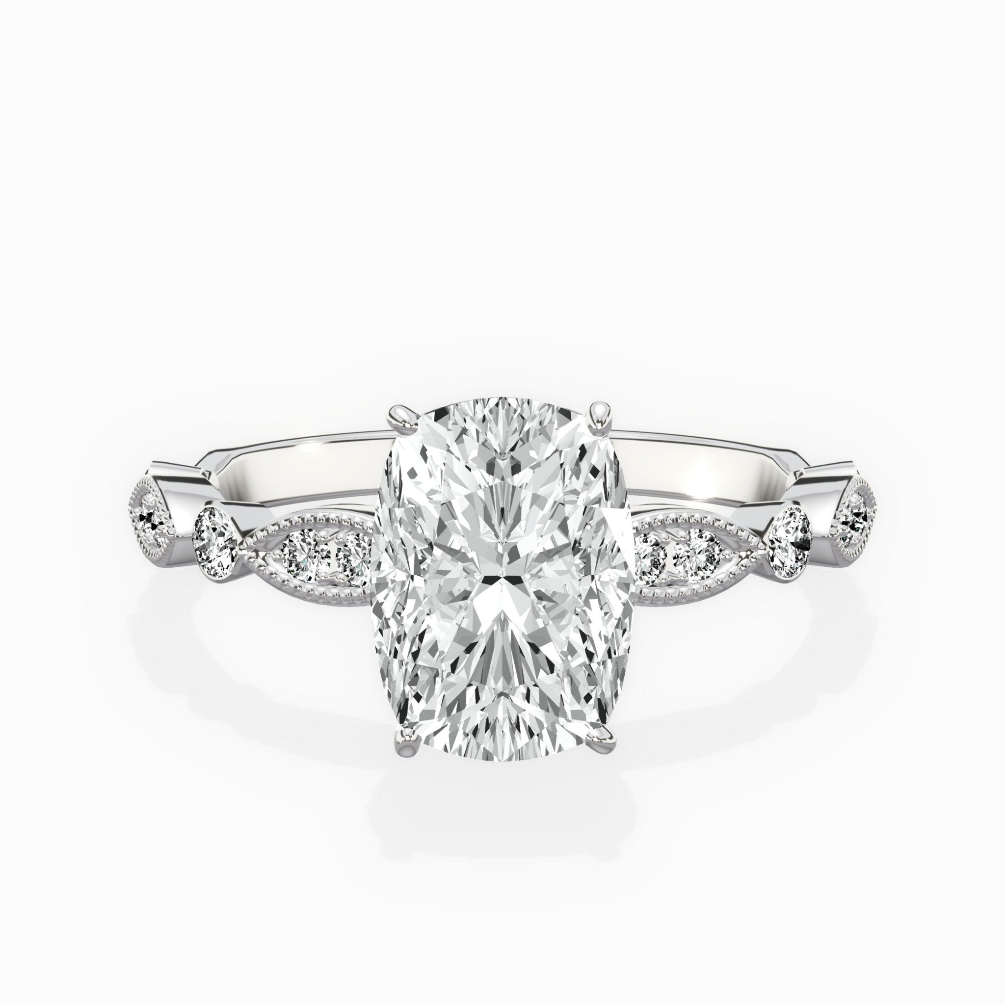 Timeless Vintage Style Engagement Ring - The Better Diamonds