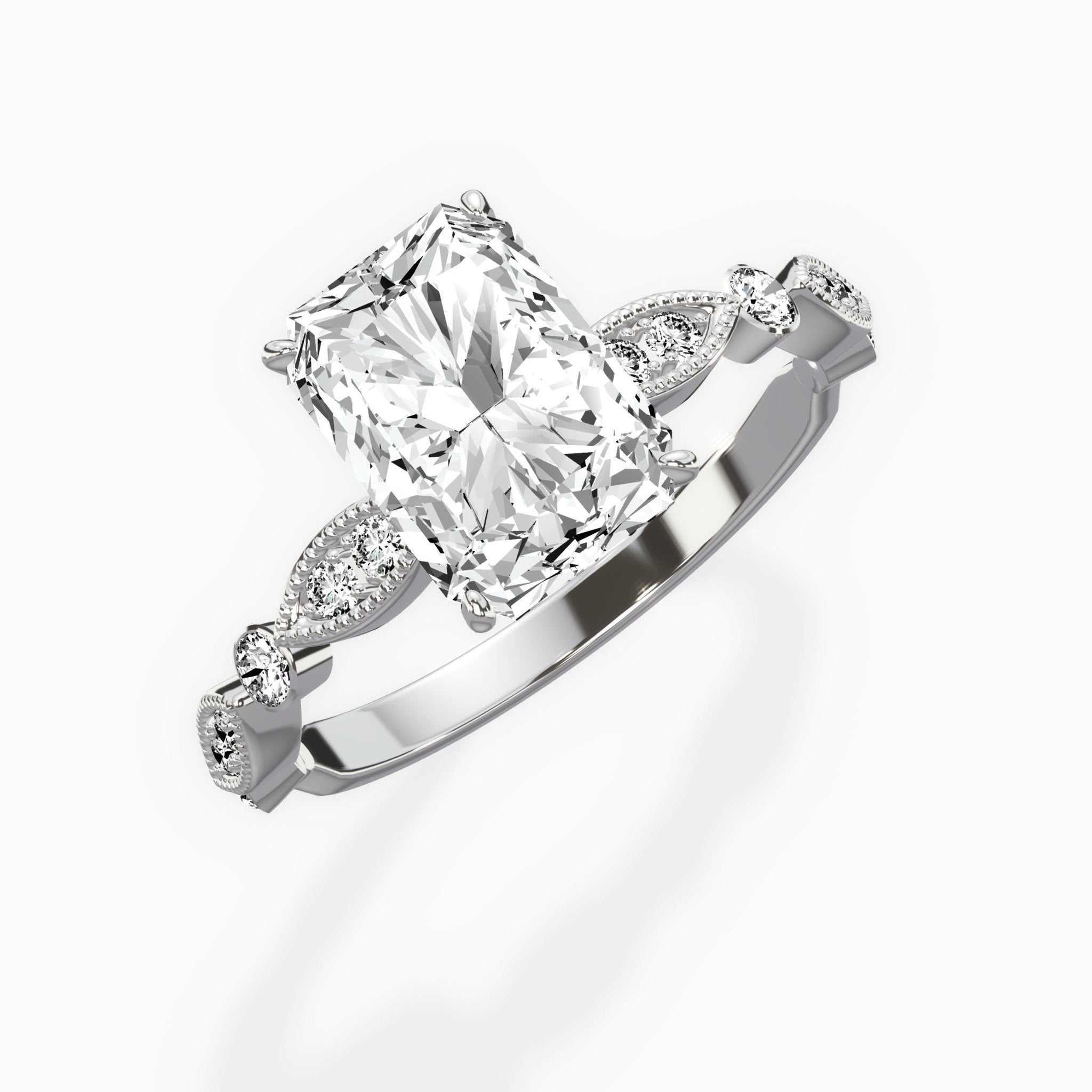 Timeless Vintage Style Engagement Ring - The Better Diamonds