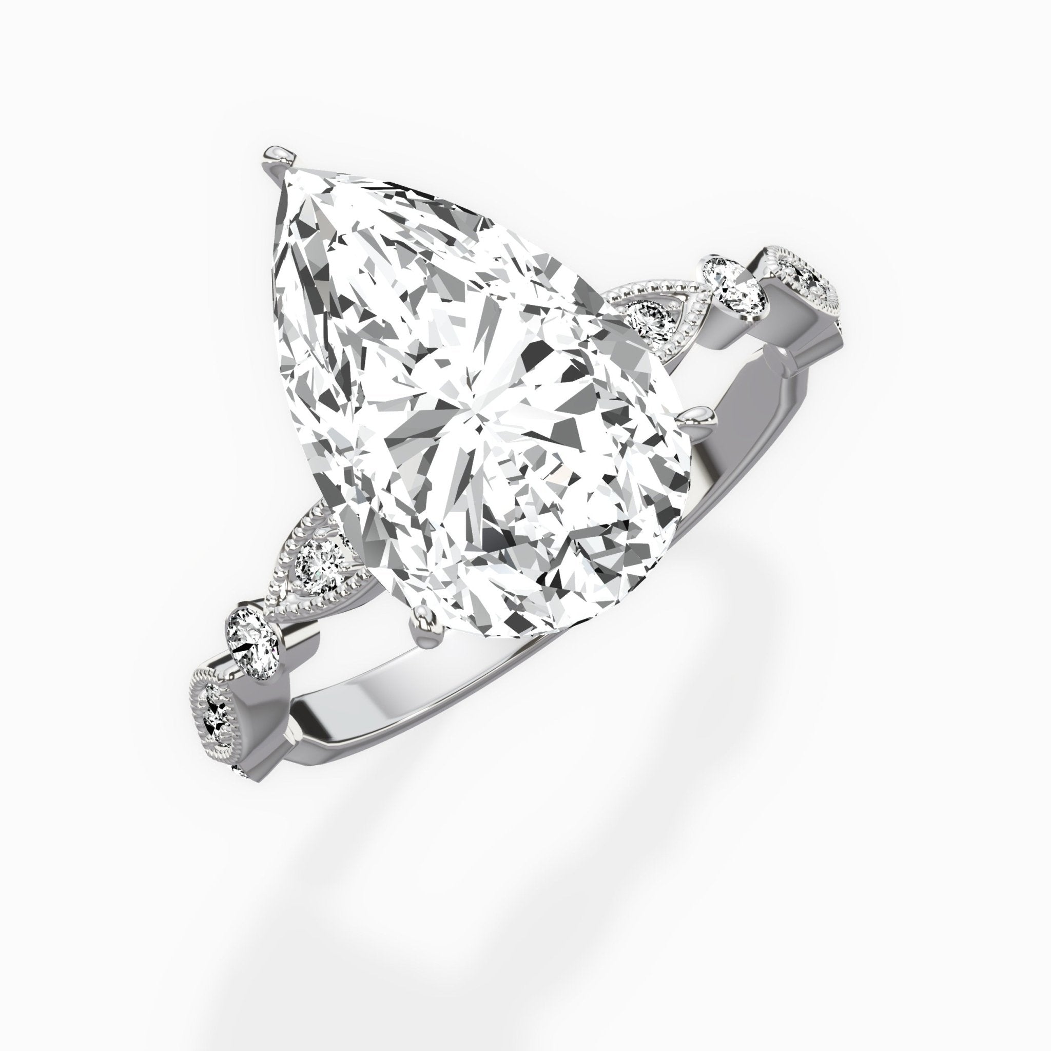 Timeless Vintage Style Engagement Ring - The Better Diamonds