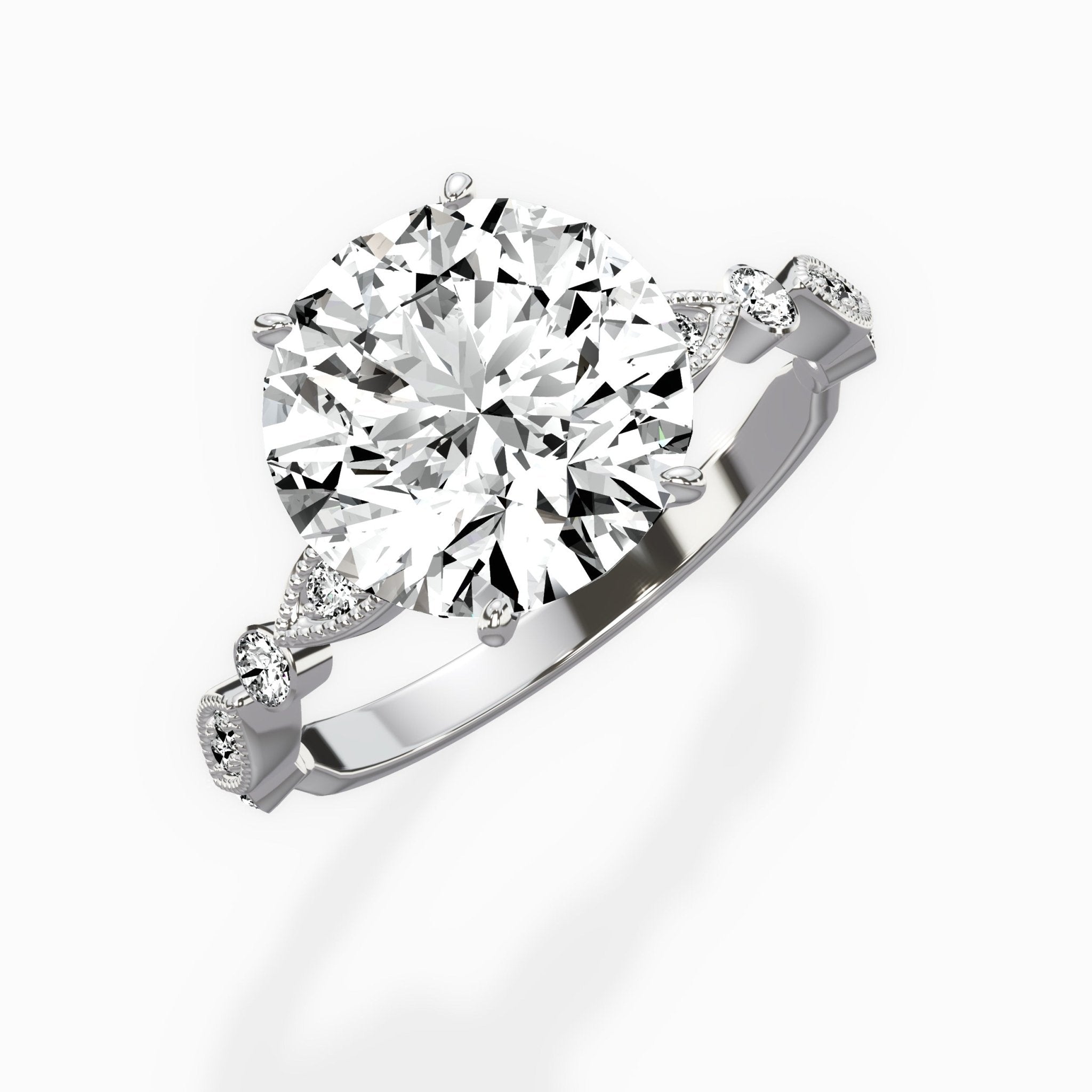 Timeless Vintage Style Engagement Ring - The Better Diamonds