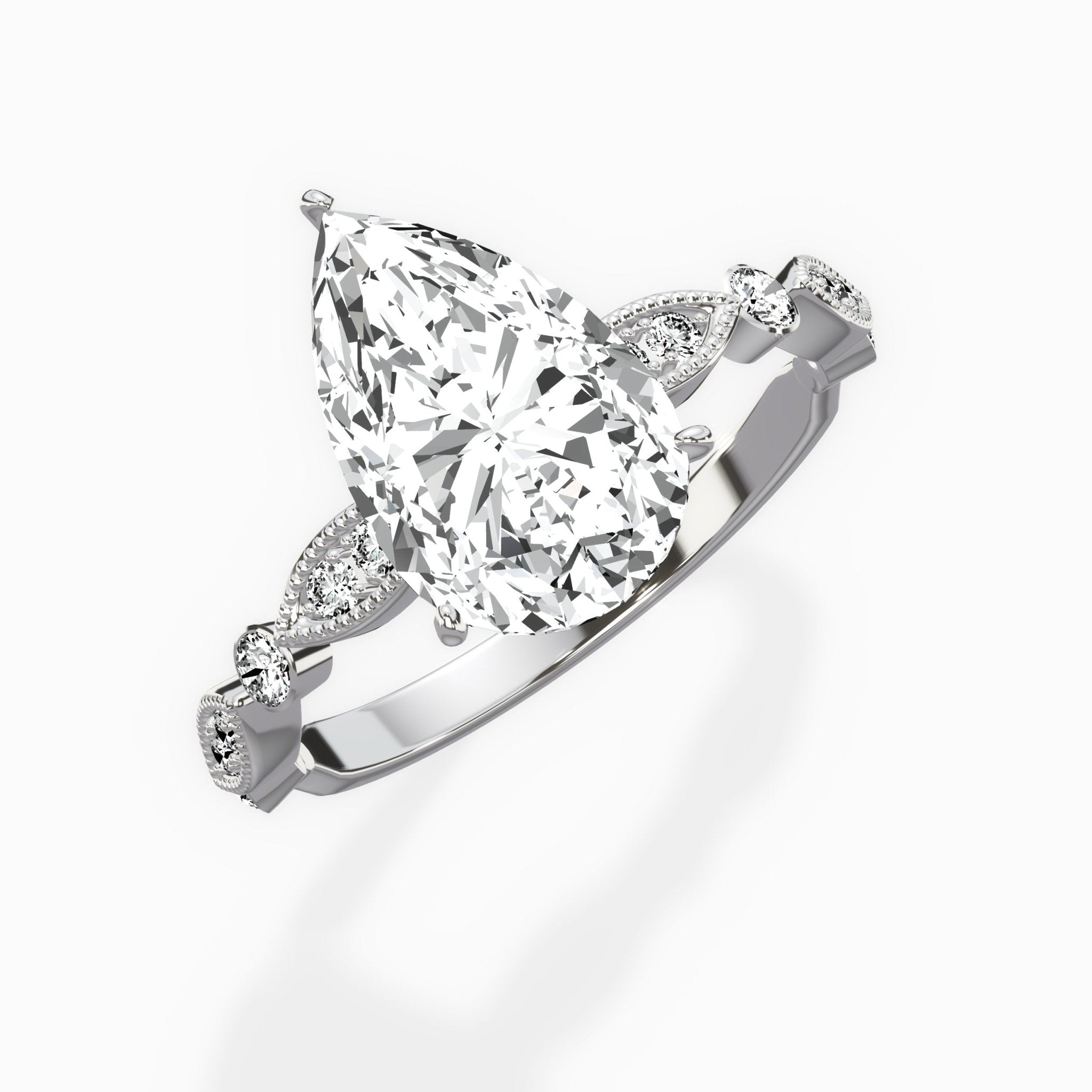 Timeless Vintage Style Engagement Ring - The Better Diamonds