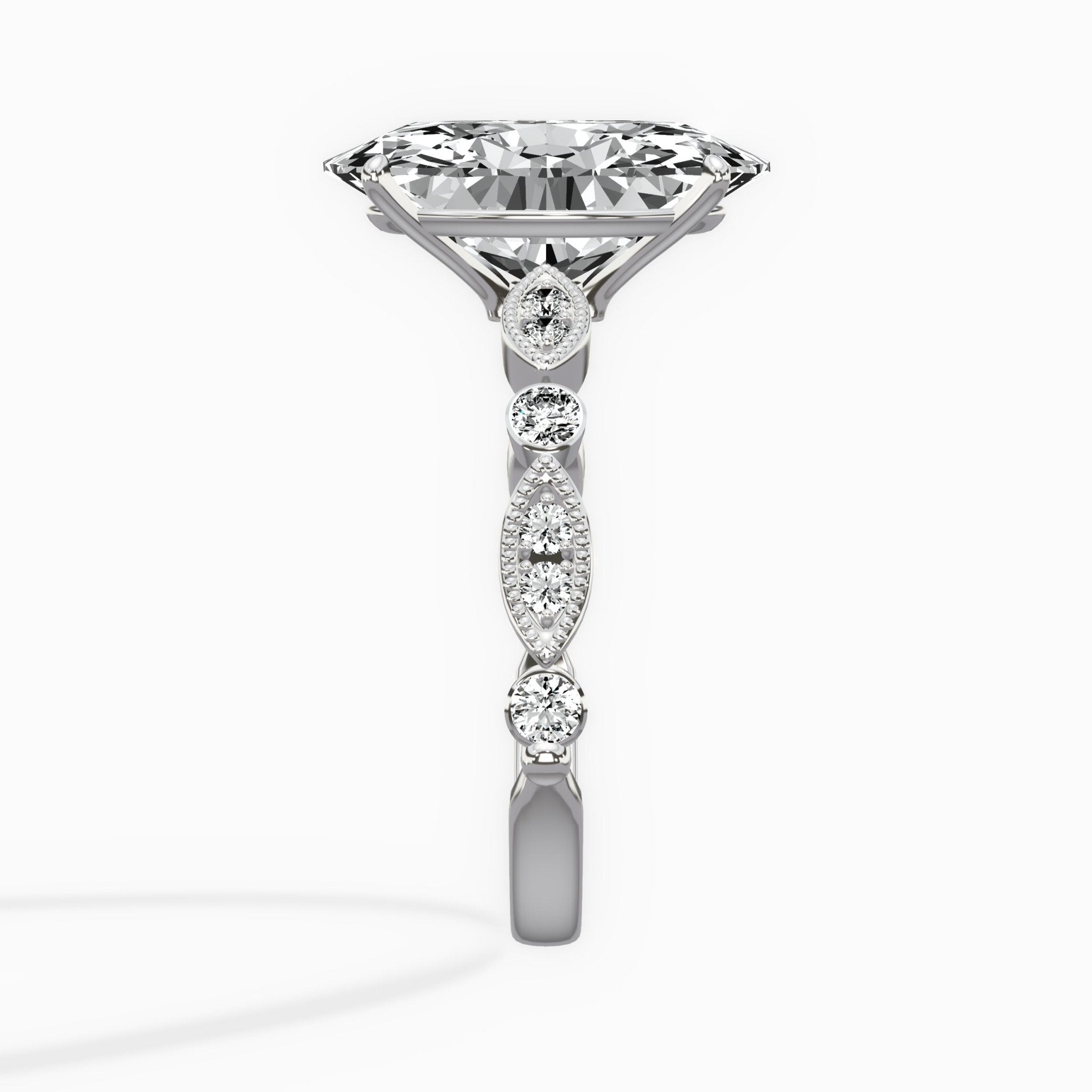 Timeless Vintage Style Engagement Ring - The Better Diamonds