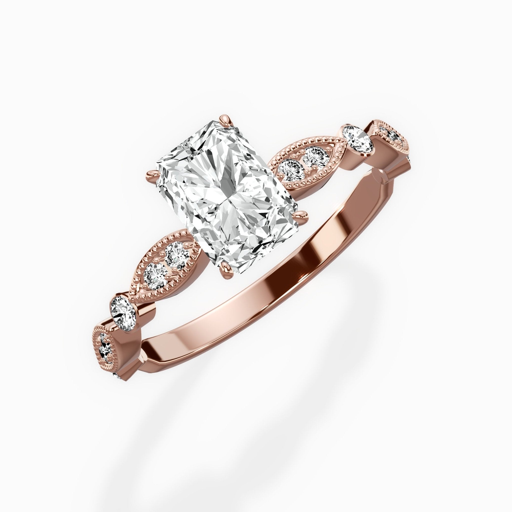 Timeless Vintage Style Engagement Ring - The Better Diamonds