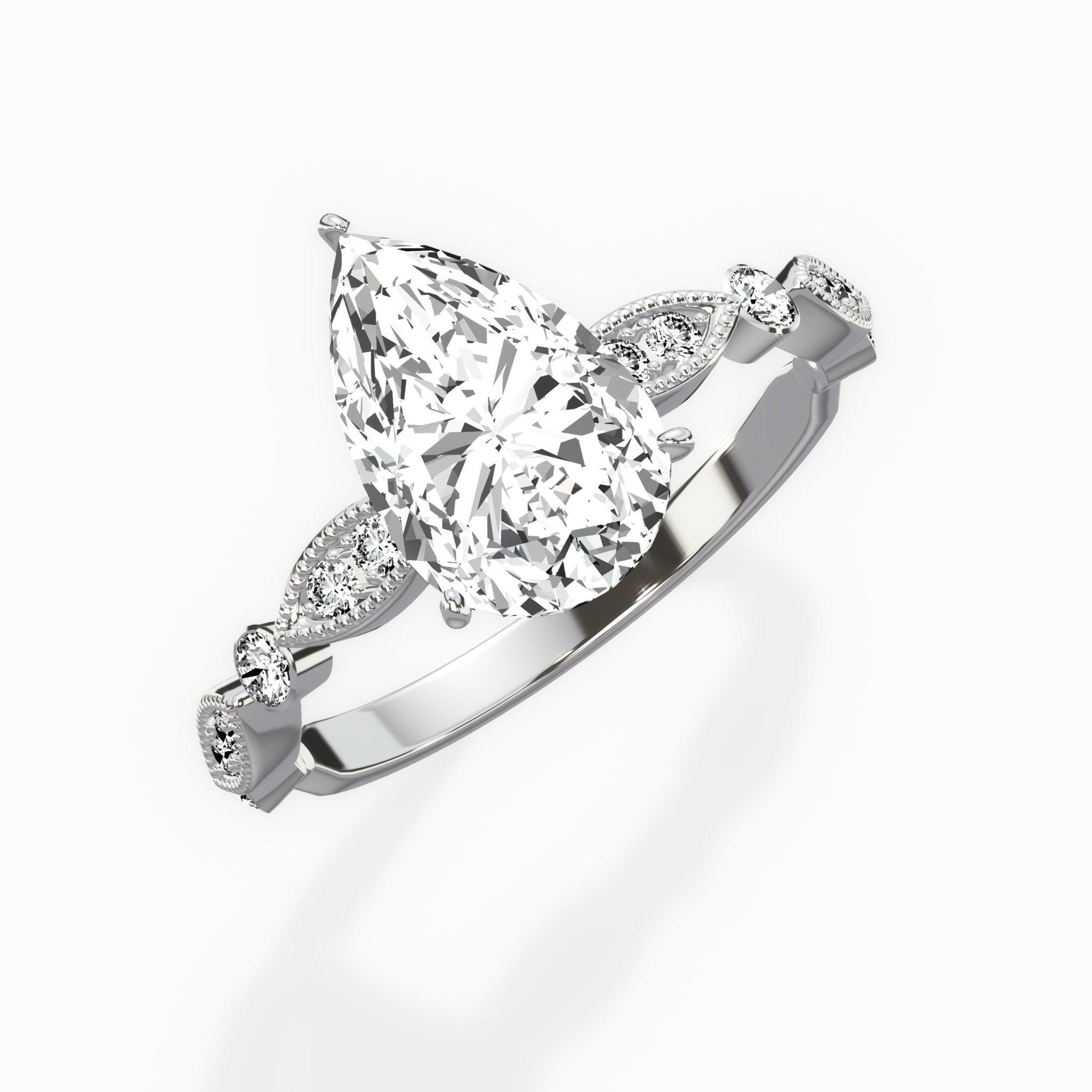Timeless Vintage Style Engagement Ring - The Better Diamonds