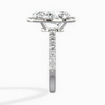 Traditional Halo Pave Engagement Ring - The Better Diamonds