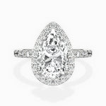 Traditional Halo Pave Engagement Ring - The Better Diamonds