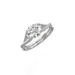 Twisted Band Solitaire Engagement Ring - The Better Diamonds