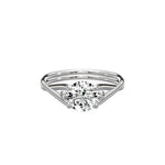 Twisted Band Solitaire Engagement Ring - The Better Diamonds