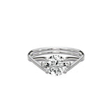 Twisted Band Solitaire Engagement Ring - The Better Diamonds