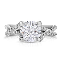 Irresistible Solitaire Round Engagement Ring in White Gold