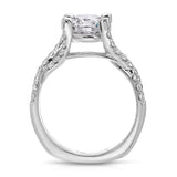 Irresistible Solitaire Round Engagement Ring in White Gold