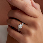 Irresistible Solitaire Round Engagement Ring in White Gold