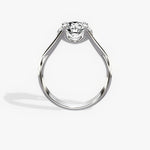 Twisted Solitaire 1.00 ct Round Engagement Ring in White Gold - The Better Diamonds