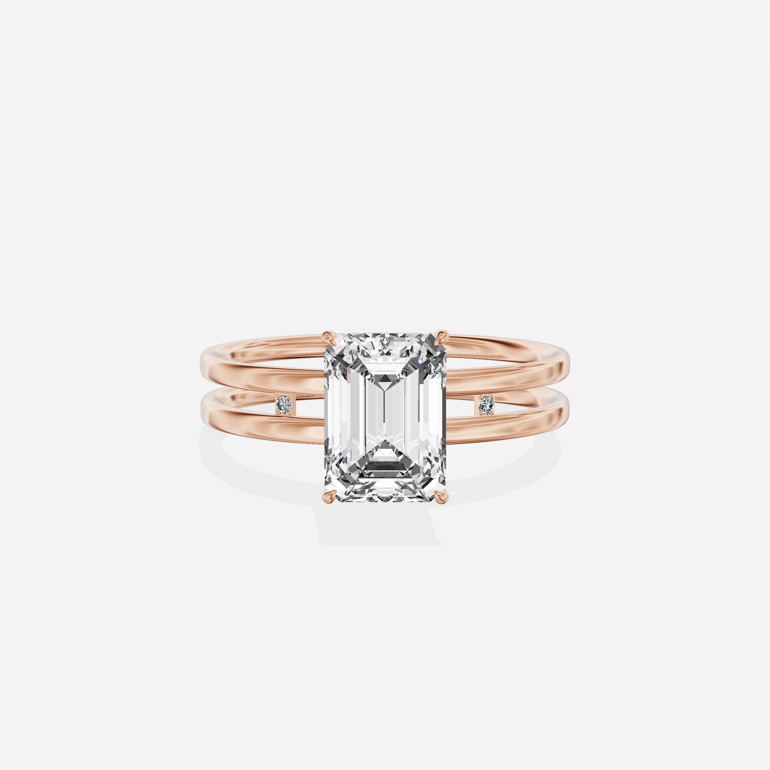 Parallel Bands Engagement Ring